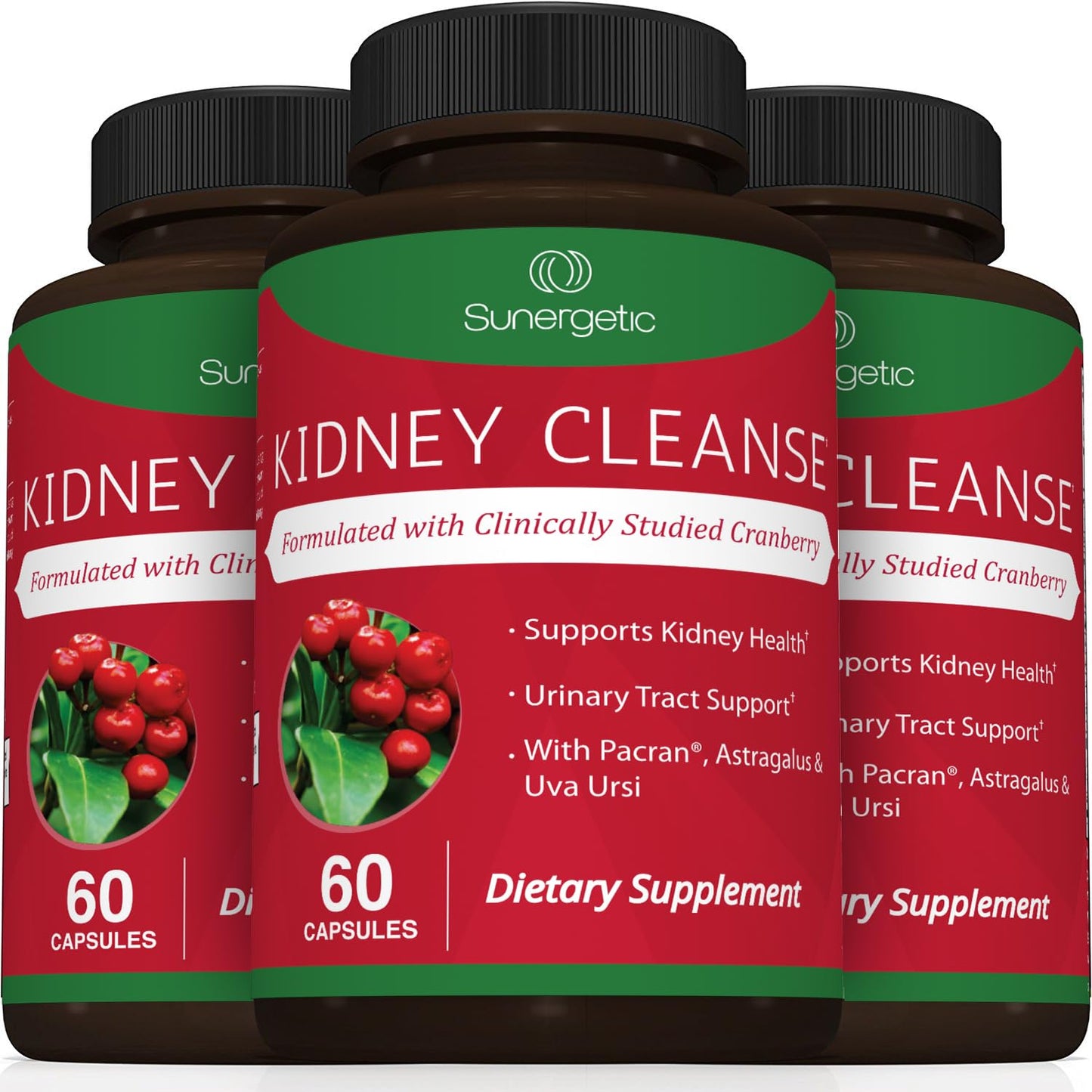 Premium Kidney Cleanse – Cranberry & Herbal Urinary Support – 60 Ct