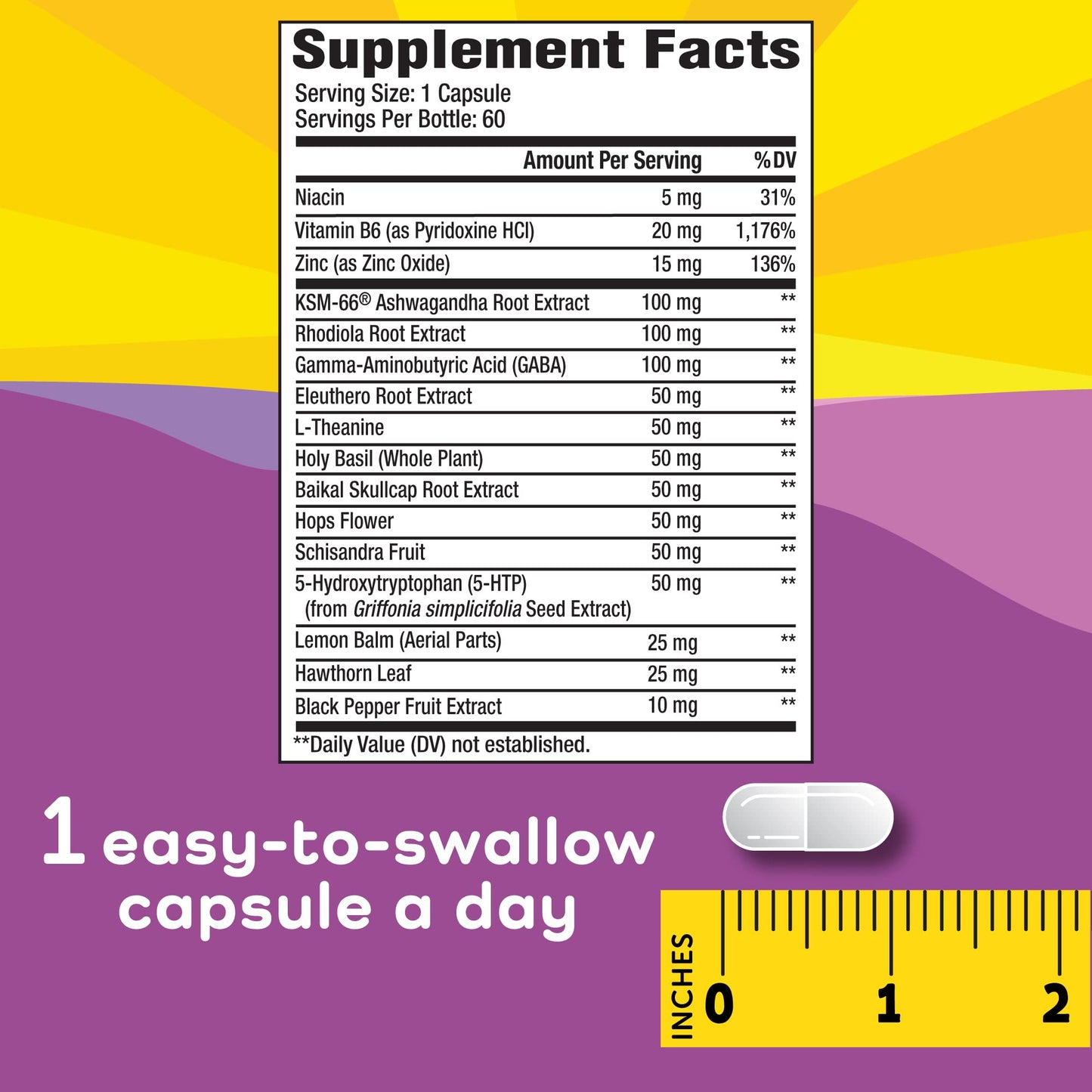 Calmable Stress Relief for Women – GABA, 5-HTP & Ashwagandha