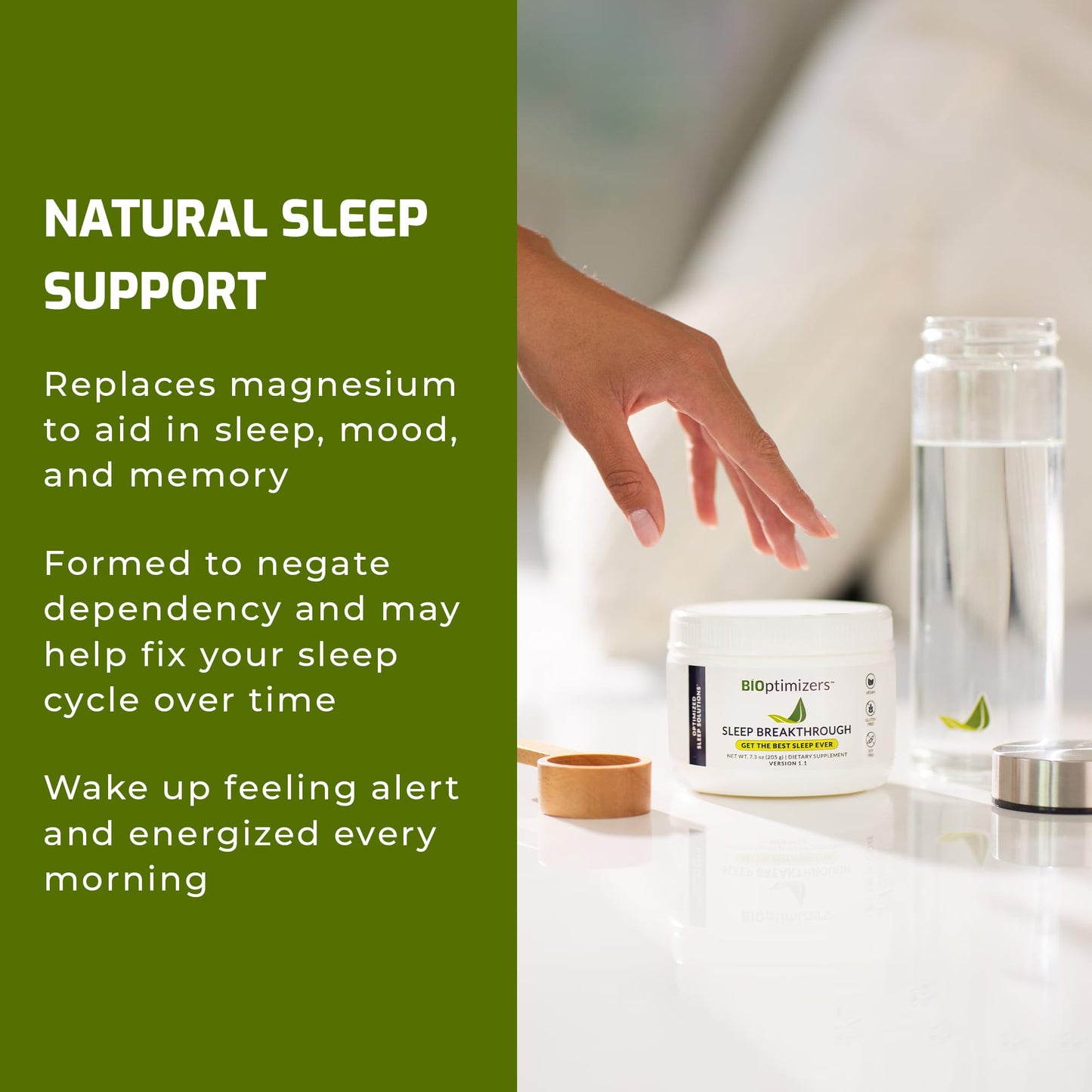 BIOptimizers Sleep Breakthrough – Natural Sleep Aid Powder, 202.5g