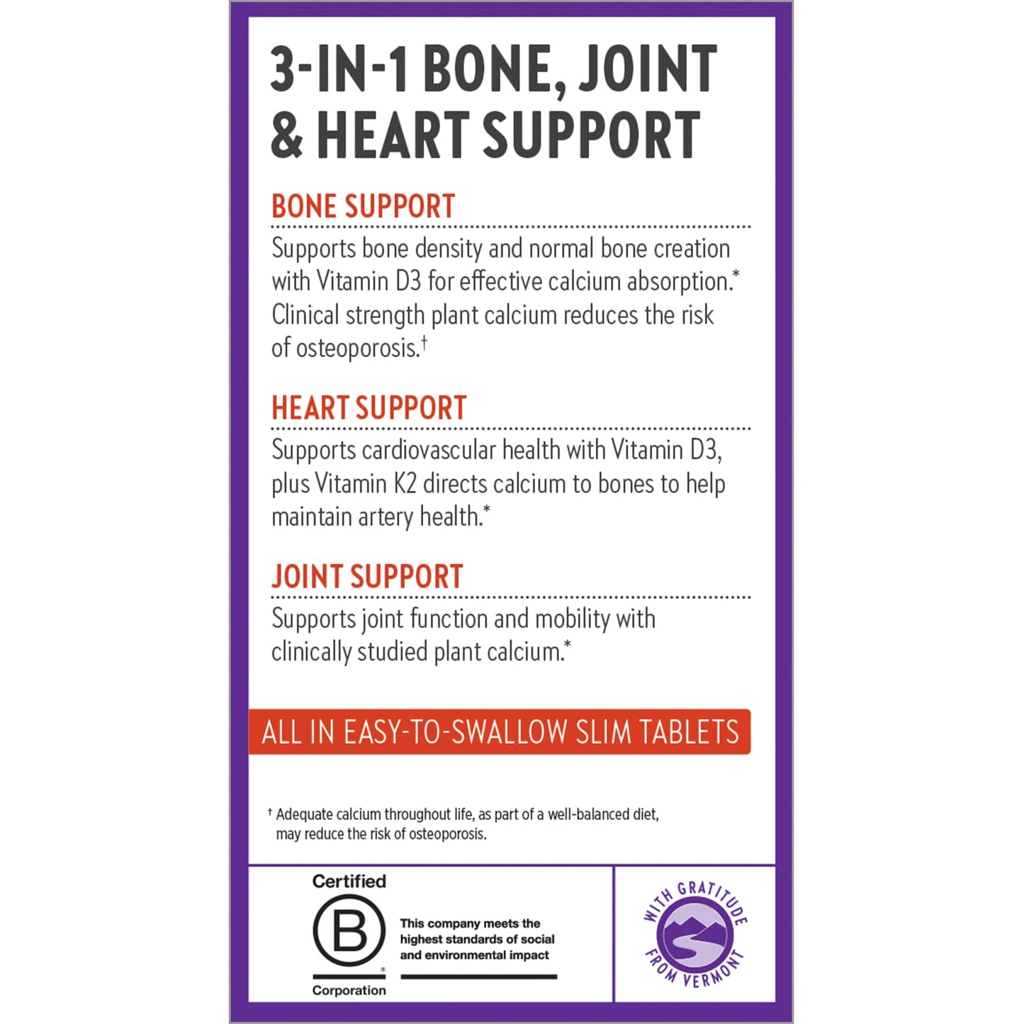 New Chapter Bone Strength Organic Calcium – With D3, K2, Magnesium & Trace Minerals (180 Tablets)