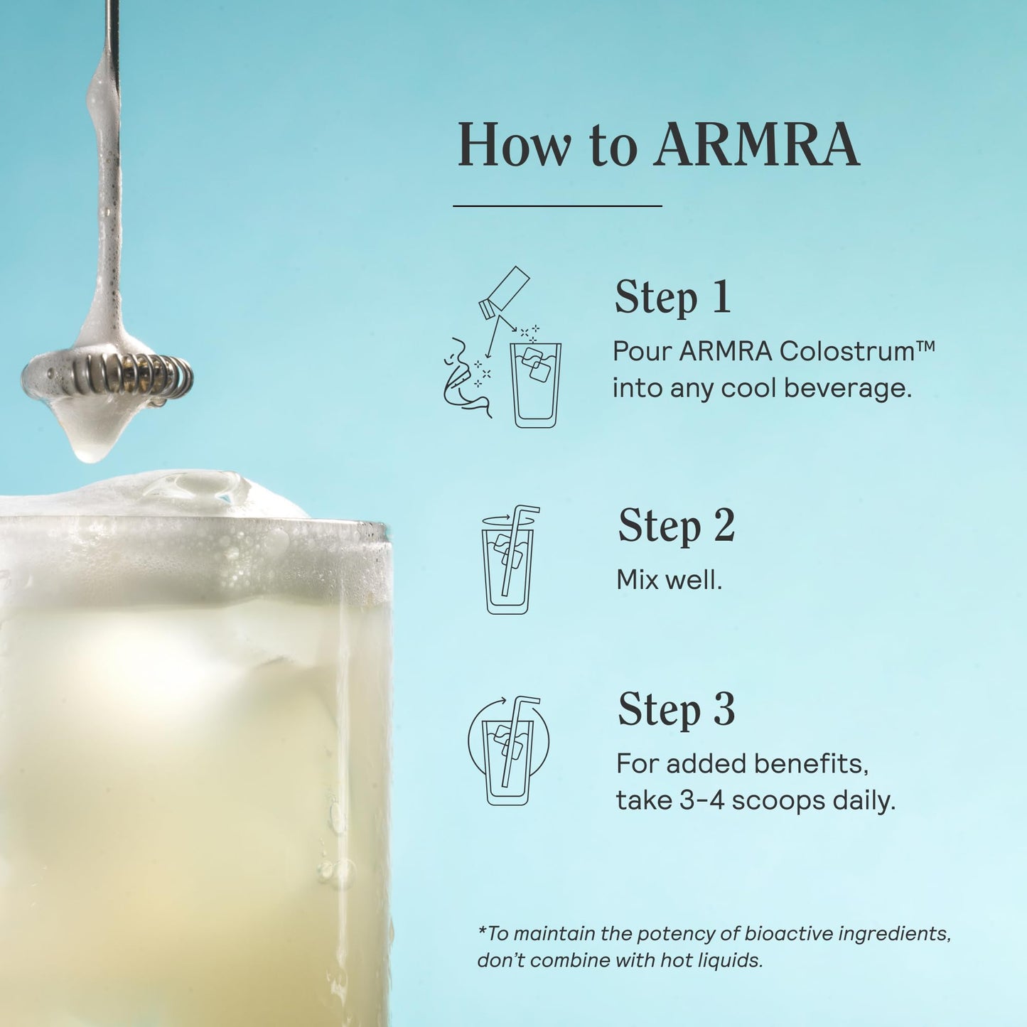 ARMRA Colostrum™ Premium Powder, Grass Fed, Gut Health Bloating Immunity Skin & Hair, Contains 400+ Bioactive Nutrients, Potent Bioavailable, Keto, Gluten & Fat Free (Unflavored | 120 Servings)