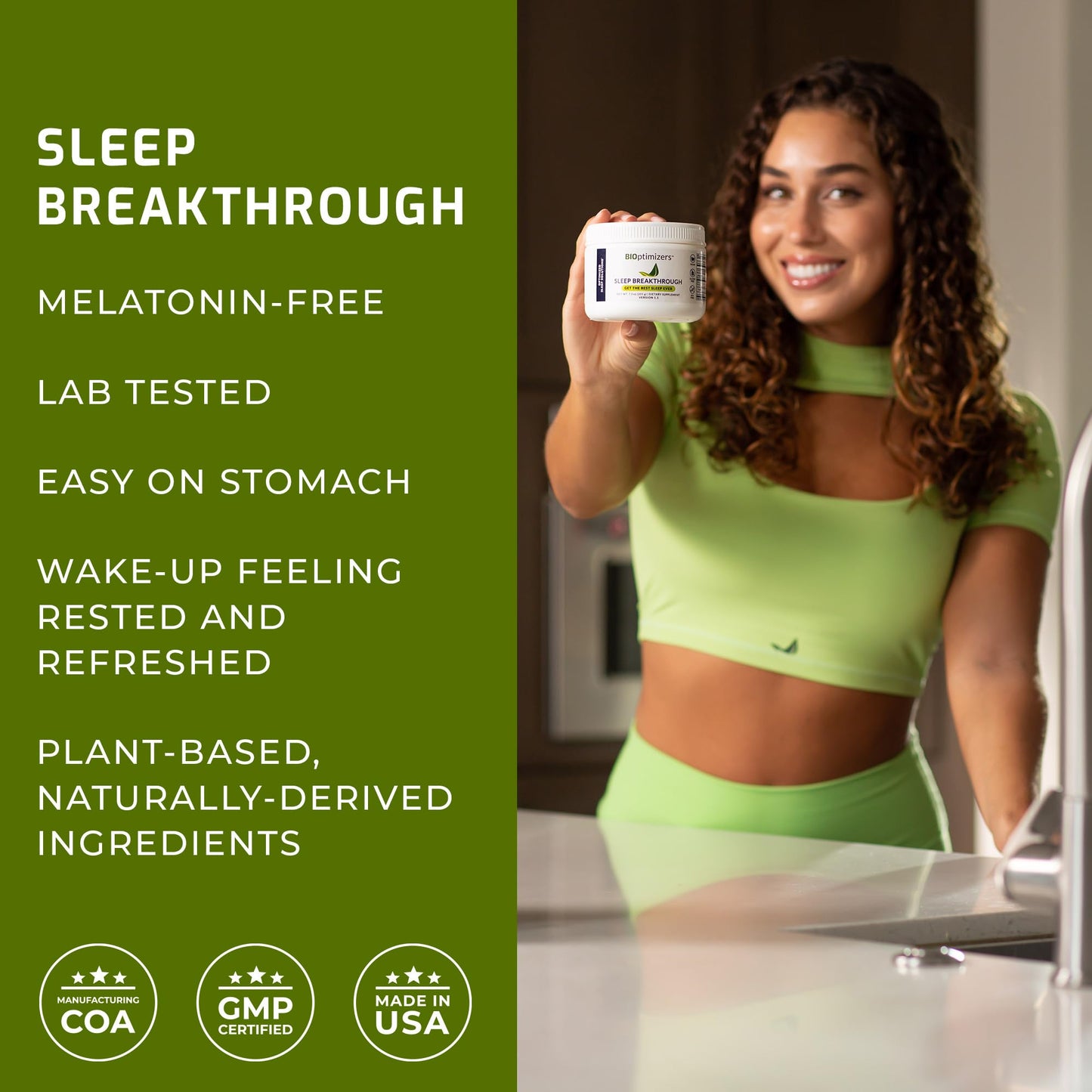 BIOptimizers Sleep Breakthrough – Natural Sleep Aid Powder, 202.5g