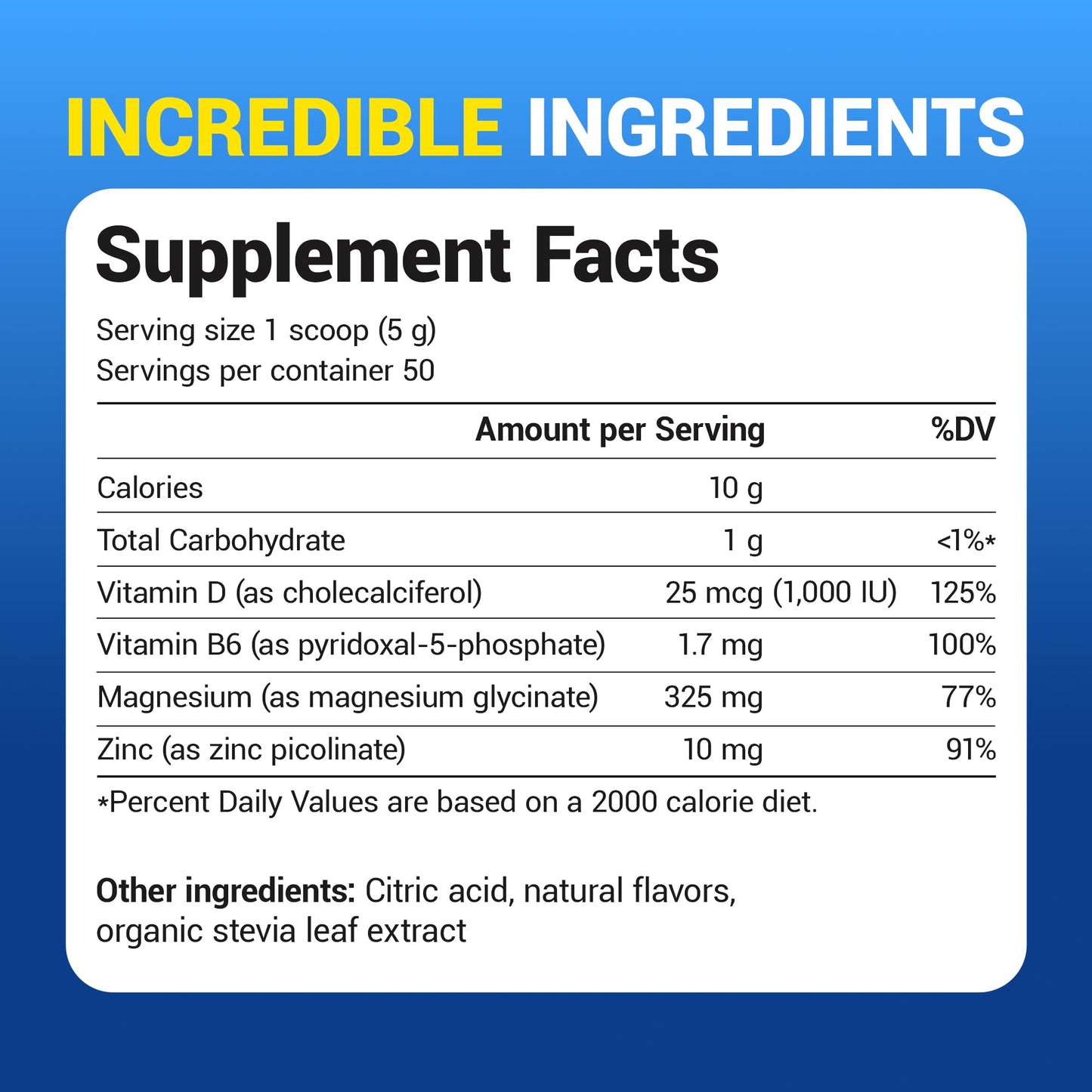 Dr. Berg Magnesium Glycinate Powder – Sleep & Stress Support 50ct