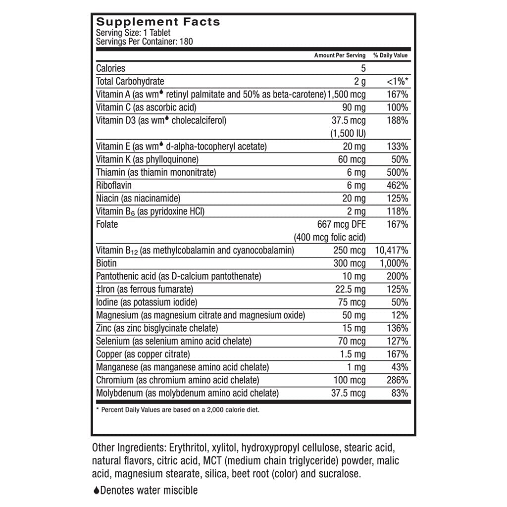 Celebrate Bariatric Chewable Multivitamin with Iron, Berry, 180 Ct