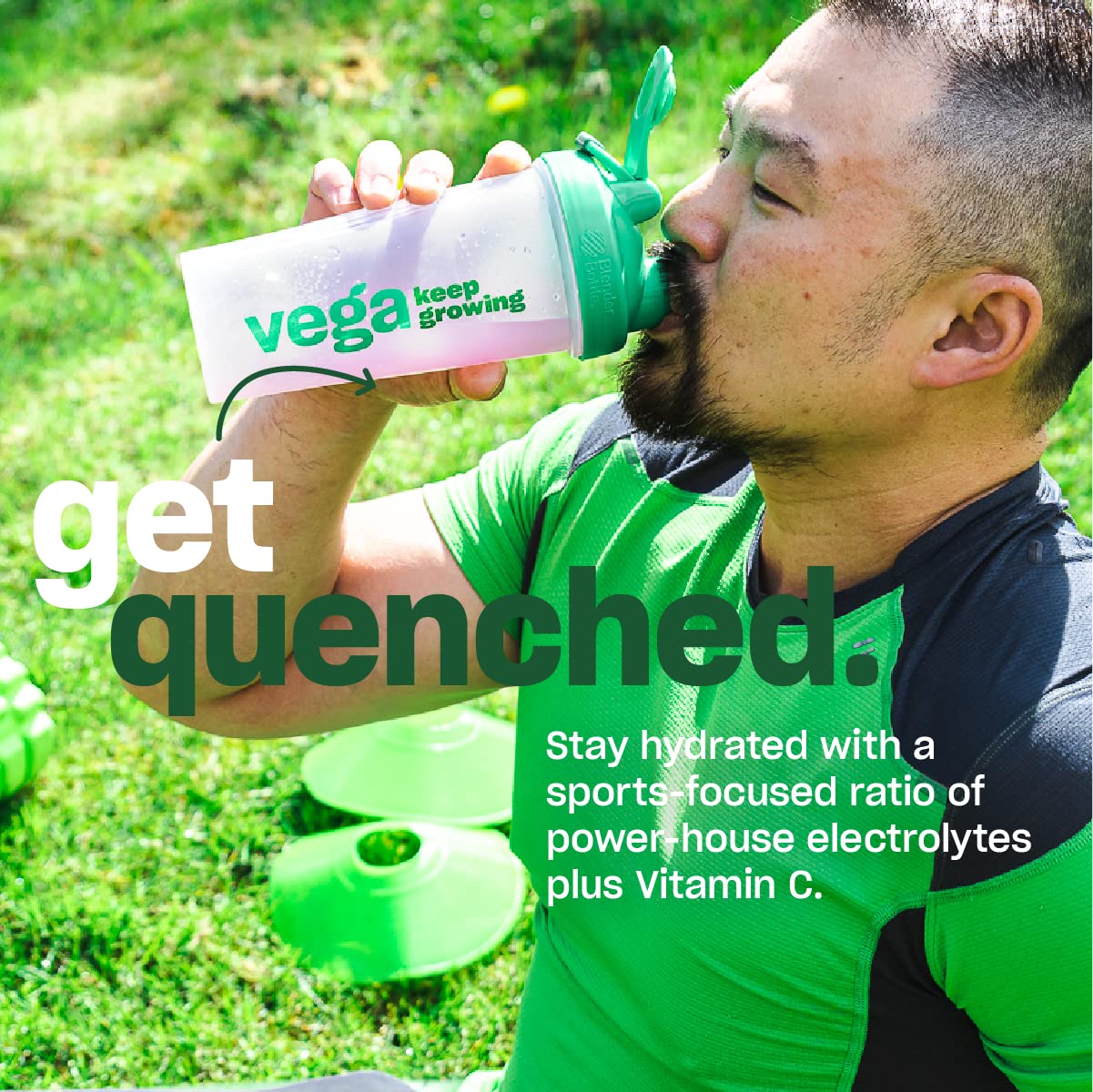 Vega Sport Hydration – Berry Electrolyte Powder, Sugar-Free, Vegan