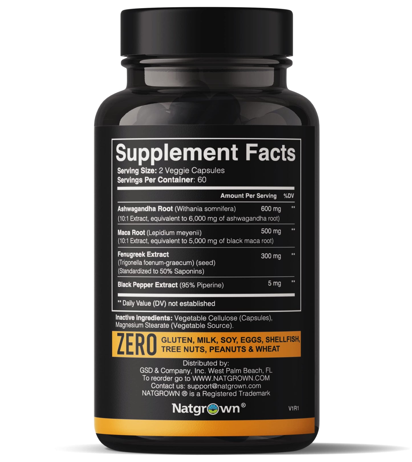 Natgrown Ashwagandha Maca Fenugreek – Hormone & Energy Support