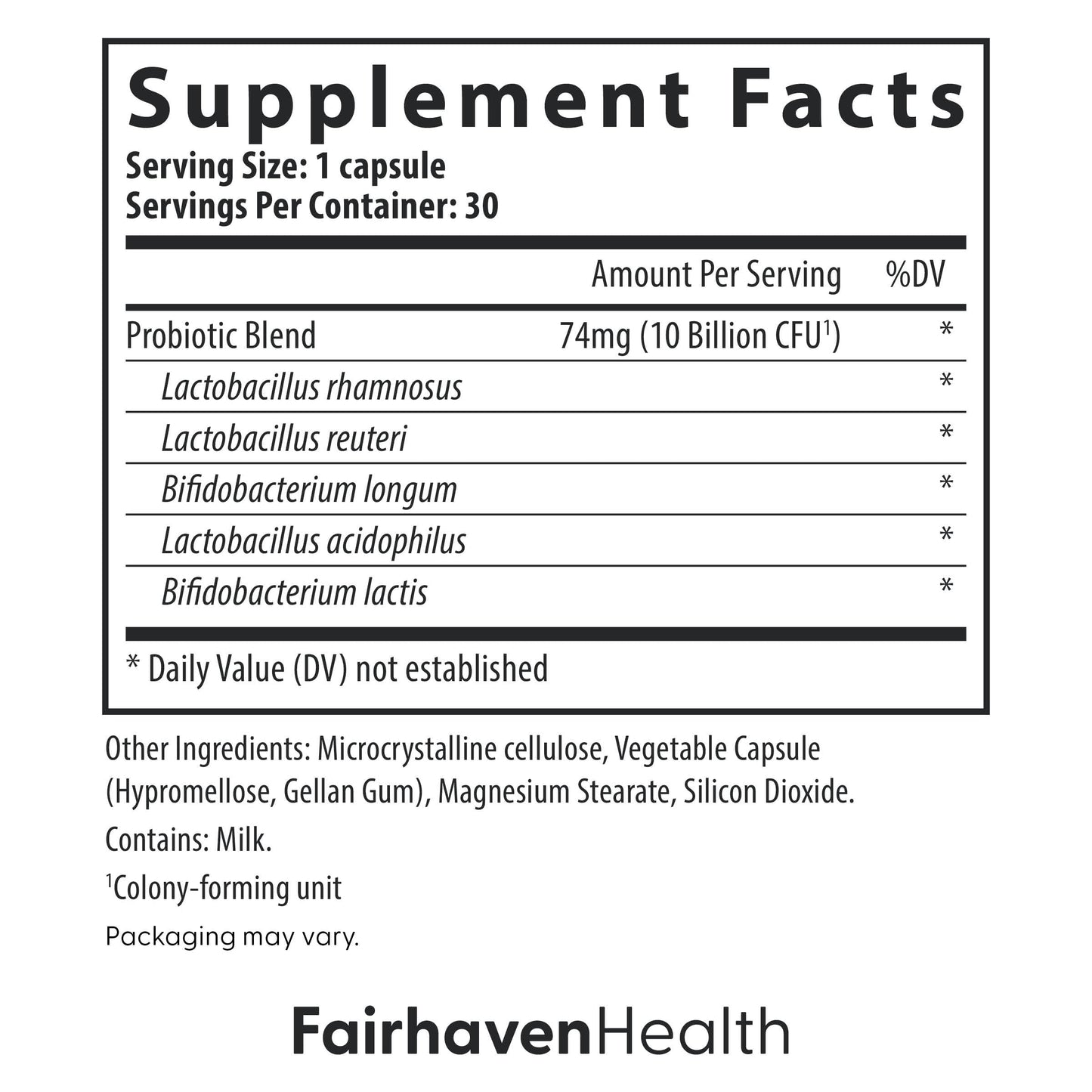 Fairhaven Health IsoFresh Vaginal Probiotics for Women | Supports Healthy pH Balance and Vaginal Odor* | One Per Day | Lactobacillus Blend | Gluten Free Supplement | 30 Capsules