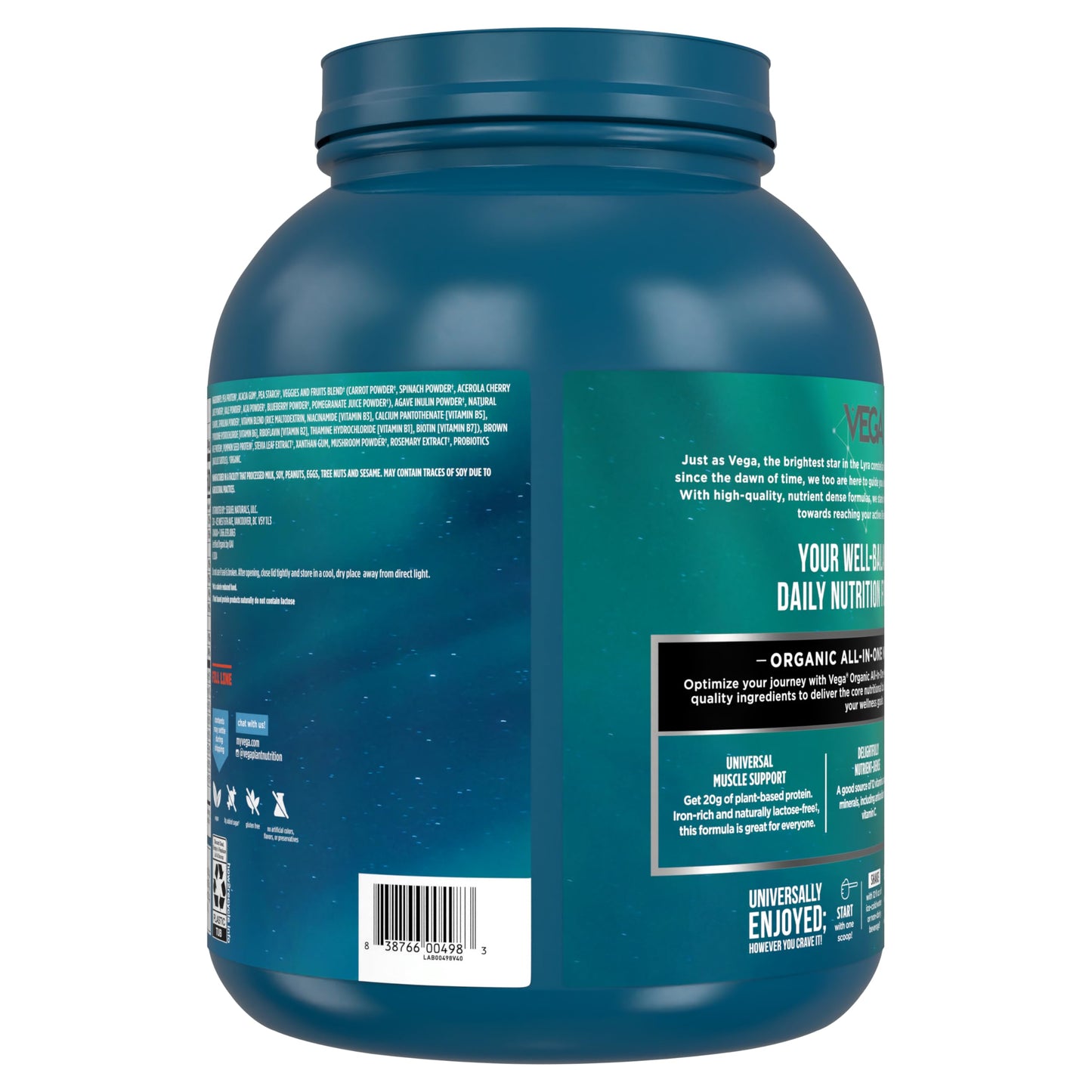 Vega All-in-One Vegan Protein – Vanilla, Superfoods, Immunity – 3.1 lb
20g Plant Protein | Superfoods + Probiotics | Vanilla | Immunity Support | 3.1 lb