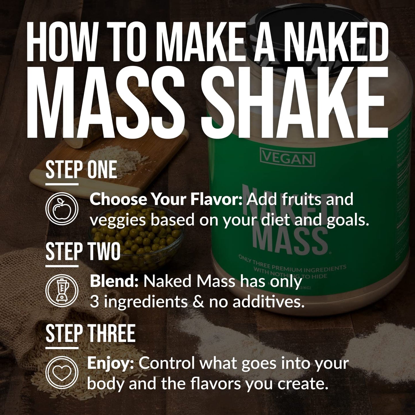 IRONVEGAN Gainer – Vanilla Plant-Based Mass Protein with Superfoods