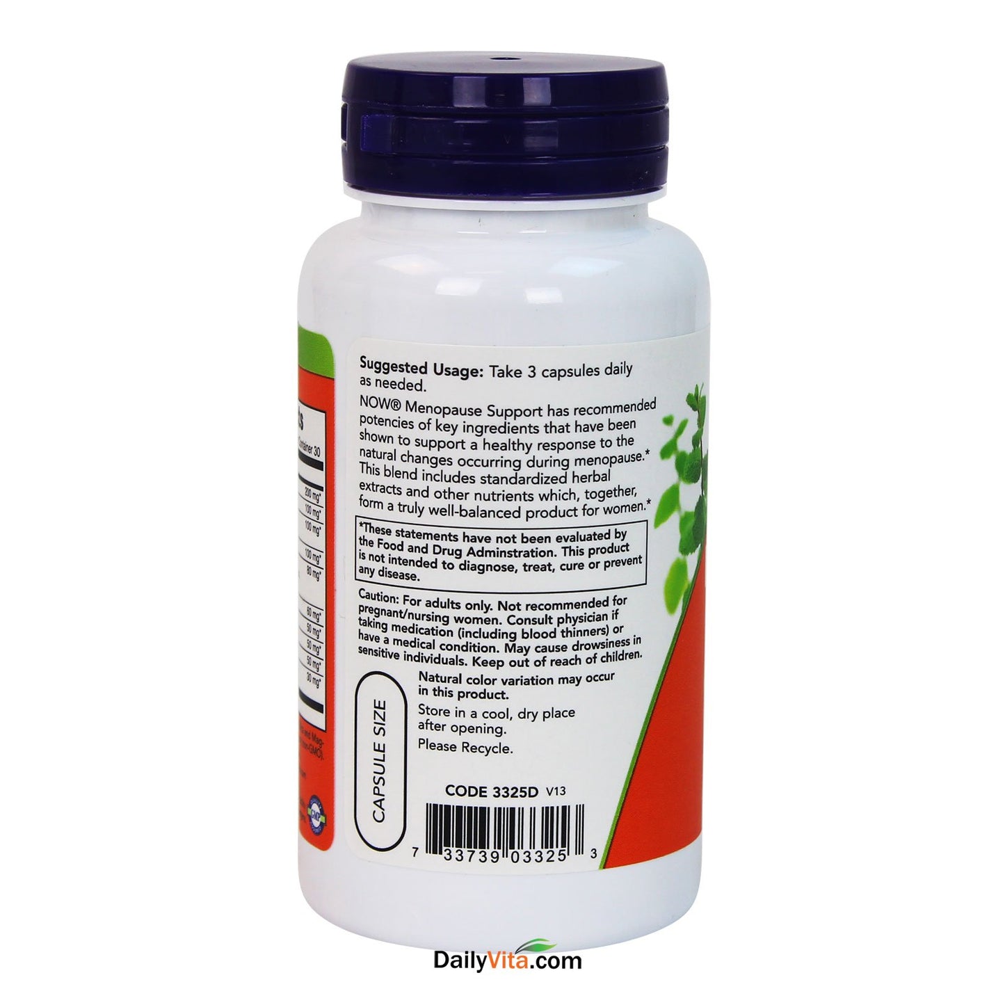 2 Bottles of Now Foods Menopause Support, 90 caps