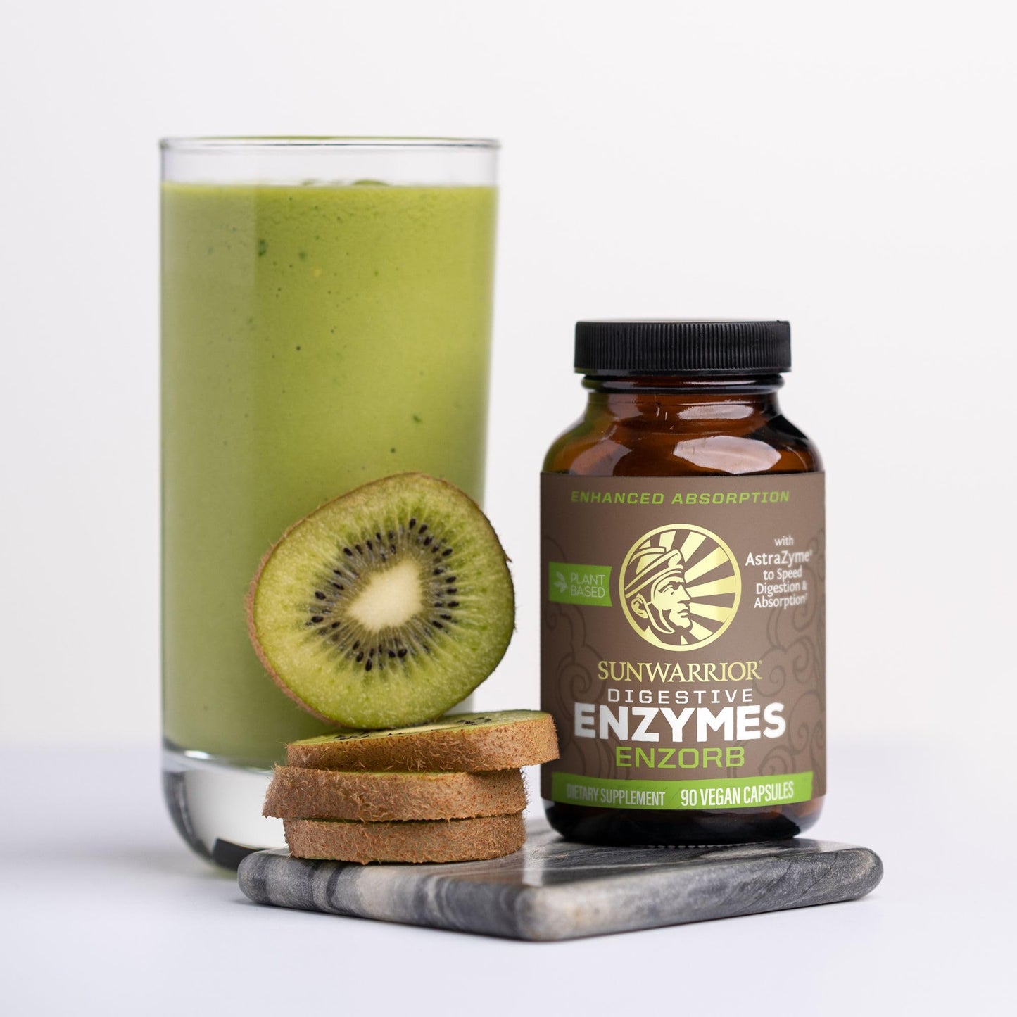 Sunwarrior Enzorb – Vegan Enzymes + Probiotics for Gut & Digestion