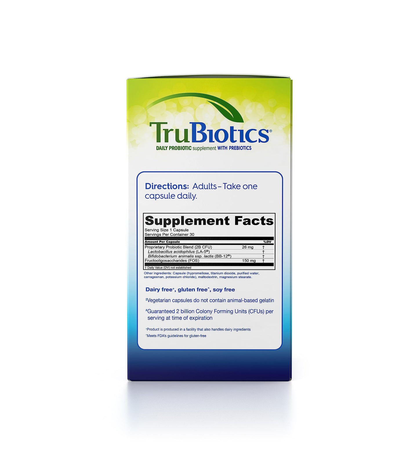 TruBiotics Probiotics – Digestive, Immune, Gas & Bloat Relief Support