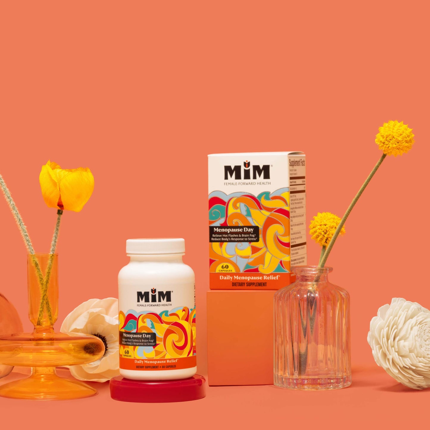 MiM Menopause Day Relief for Women: Powerful, Hormone-Free Relief† for Hot Flashes, Brain Fog, Mood, Fatigue