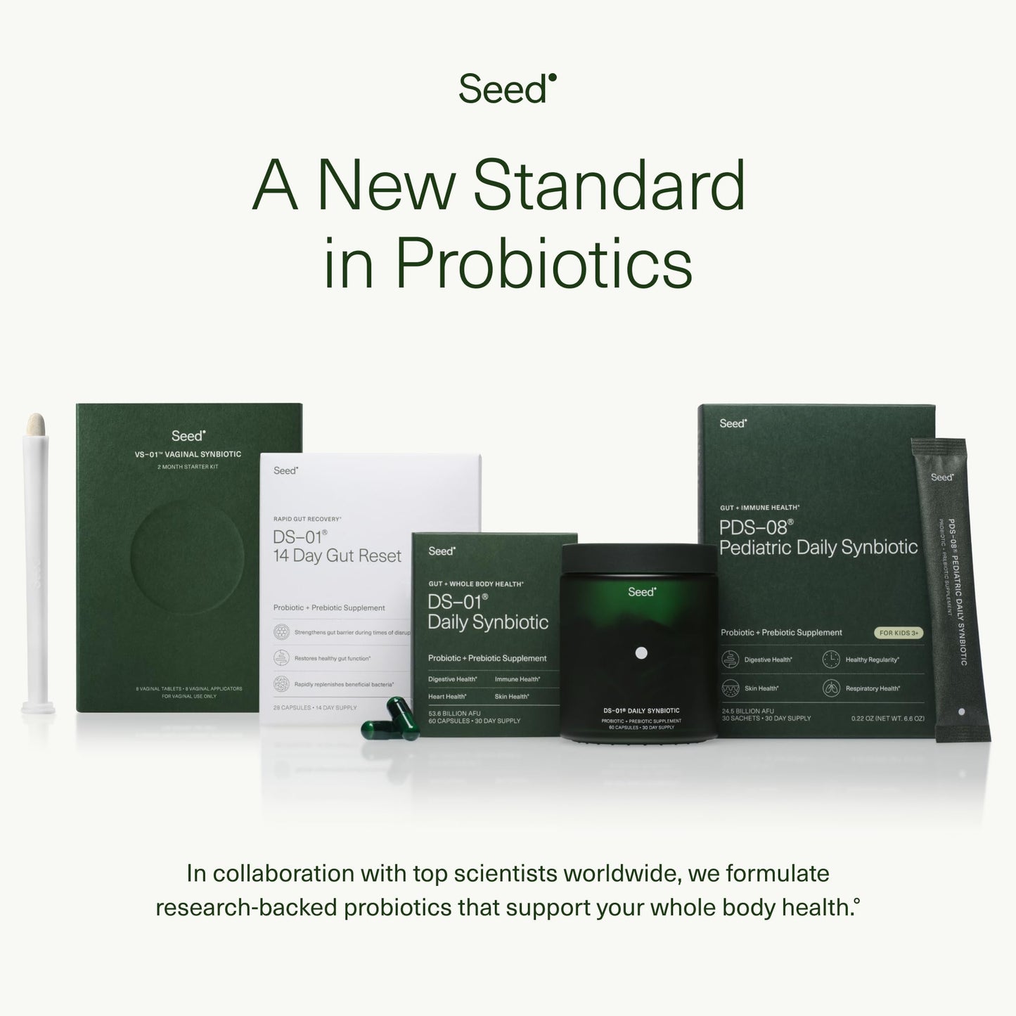 Seed DS-01 Daily Synbiotic – Prebiotic + Probiotic for Gut & Immune Health