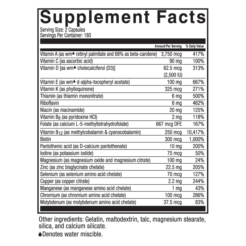 Celebrate ADEK Bariatric Multivitamin, Iron-Free, DS Support, 180 Ct