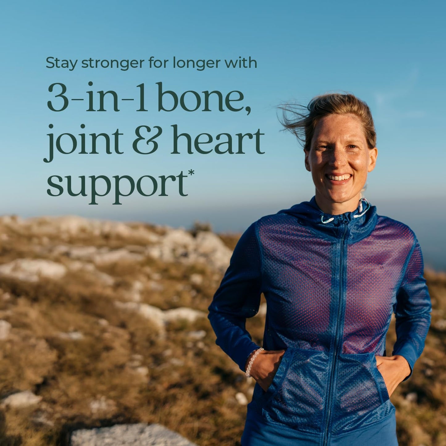 New Chapter Bone Strength Organic Calcium – With D3, K2, Magnesium & Trace Minerals (180 Tablets)