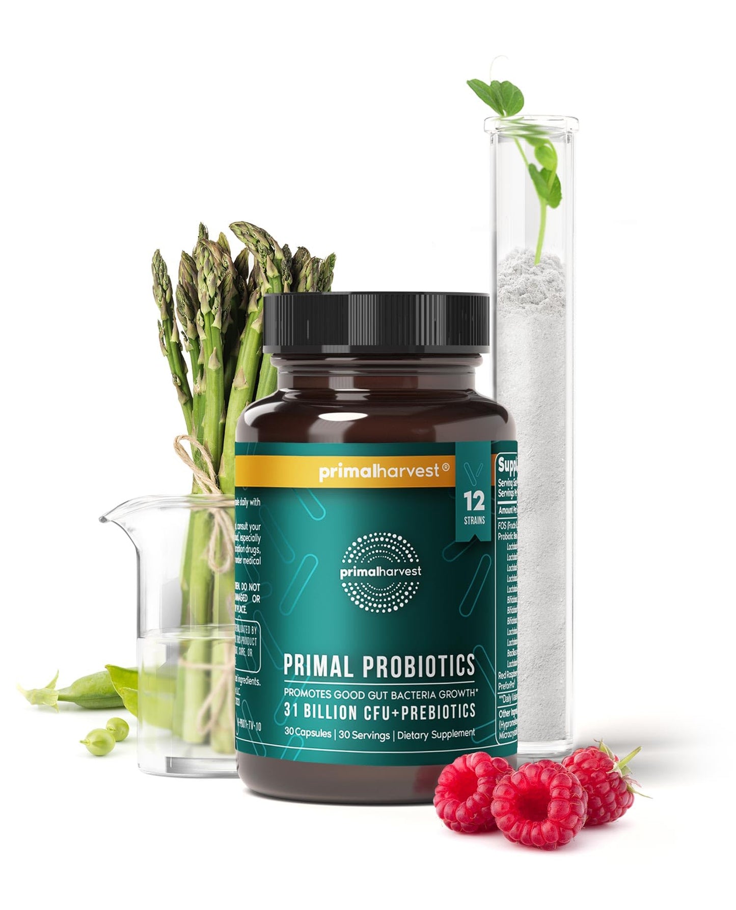 Primal Harvest Probiotics – 12-Strain Gut, Digestive & Immune Support