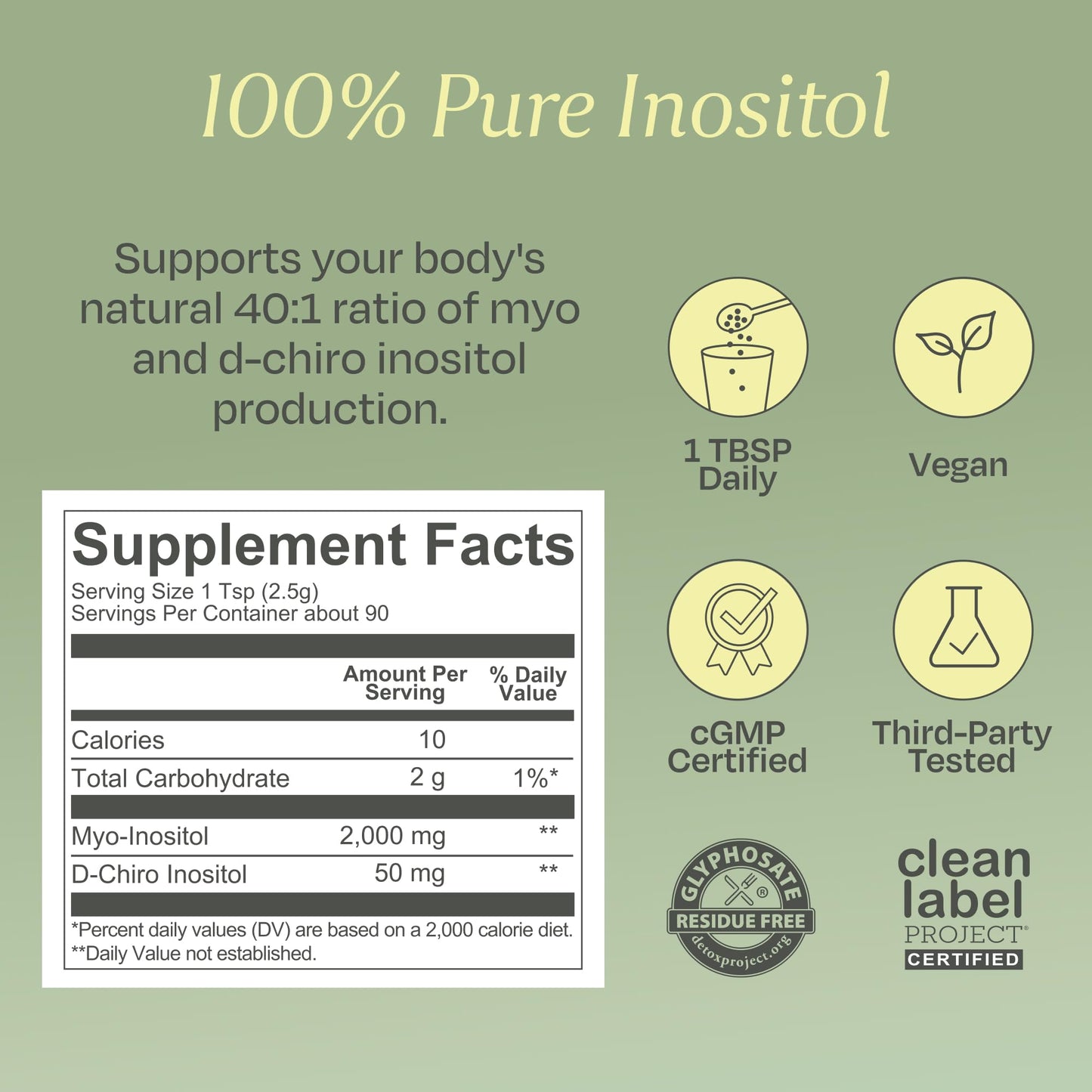 BOND Inositol Powder: Pure Myo-inositol & D-Chiro Inositol for Hormone Balance for Women and Ovarian Support Vitamins - Vegan, Vitamin B8 Myo Inositol Supplement - 90 Servings, 40:1 Ratio