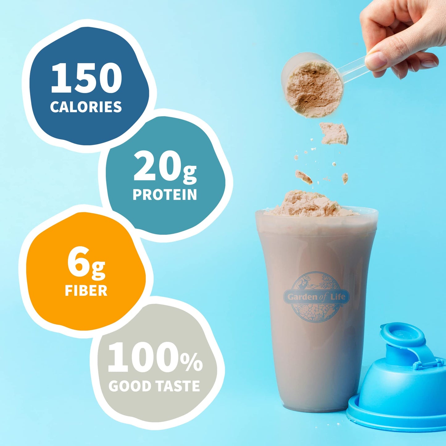 Garden of Life Meal Replacement – Chocolate, Vegan Protein, 28 Servings