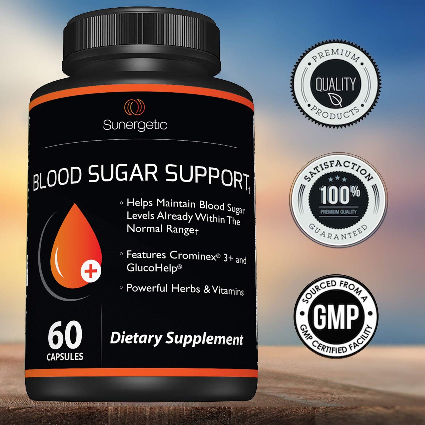 Premium Blood Sugar Support – Cinnamon, ALA, Chromium – 60 Capsules