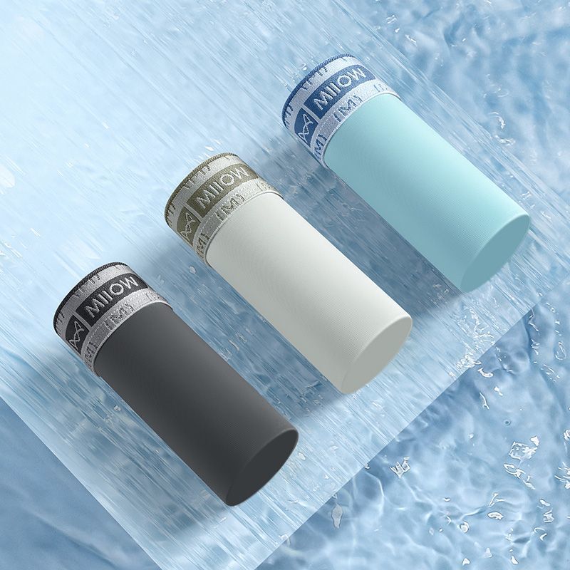 Seamless Ice Silk Mens Boxer Briefs (2)