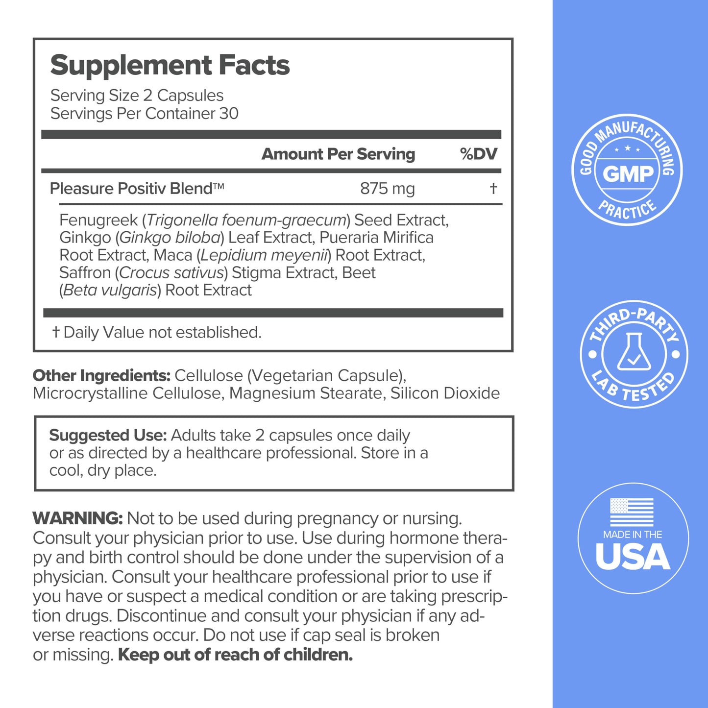 MENO Vaginal Moisture Support Capsules – OBGYN-Formulated to Support Healthy Vaginal Moisture, Mood & Relaxation – Hormone-Free Supplements with Maca Root & Fenugreek Seed Extract – 30 Servings