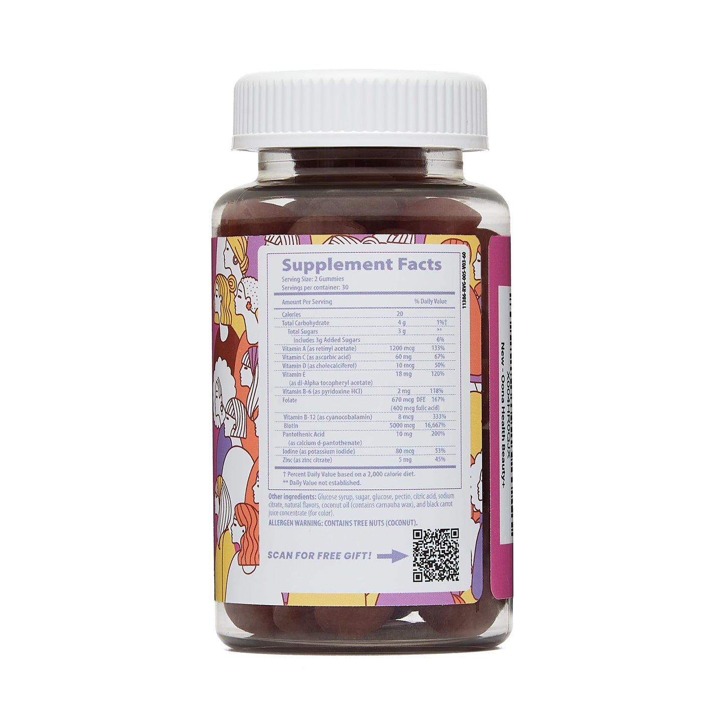 Beauty+ Biotin Gummies – Hair, Skin, Nail Support – 5,000 mcg – 60 Ct