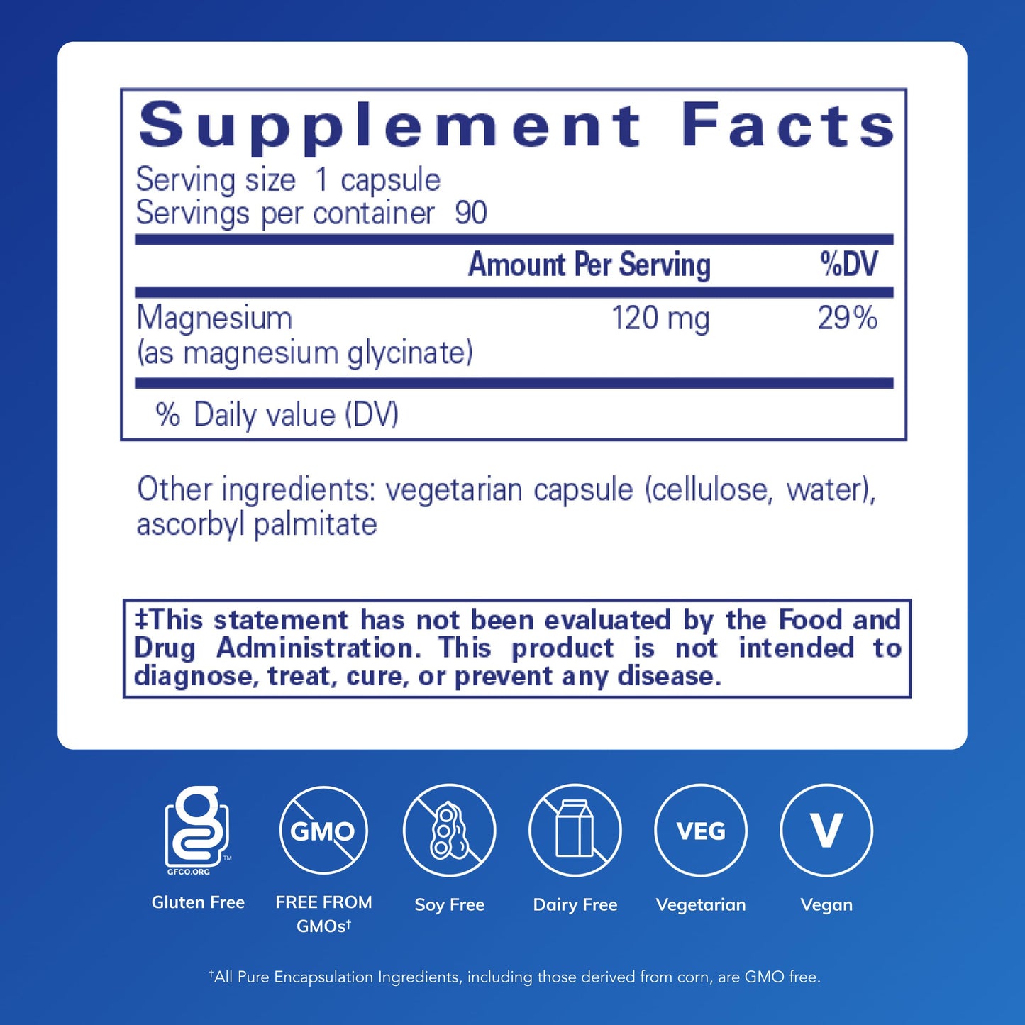 Pure Encapsulations Magnesium Glycinate – Stress, Sleep & Heart