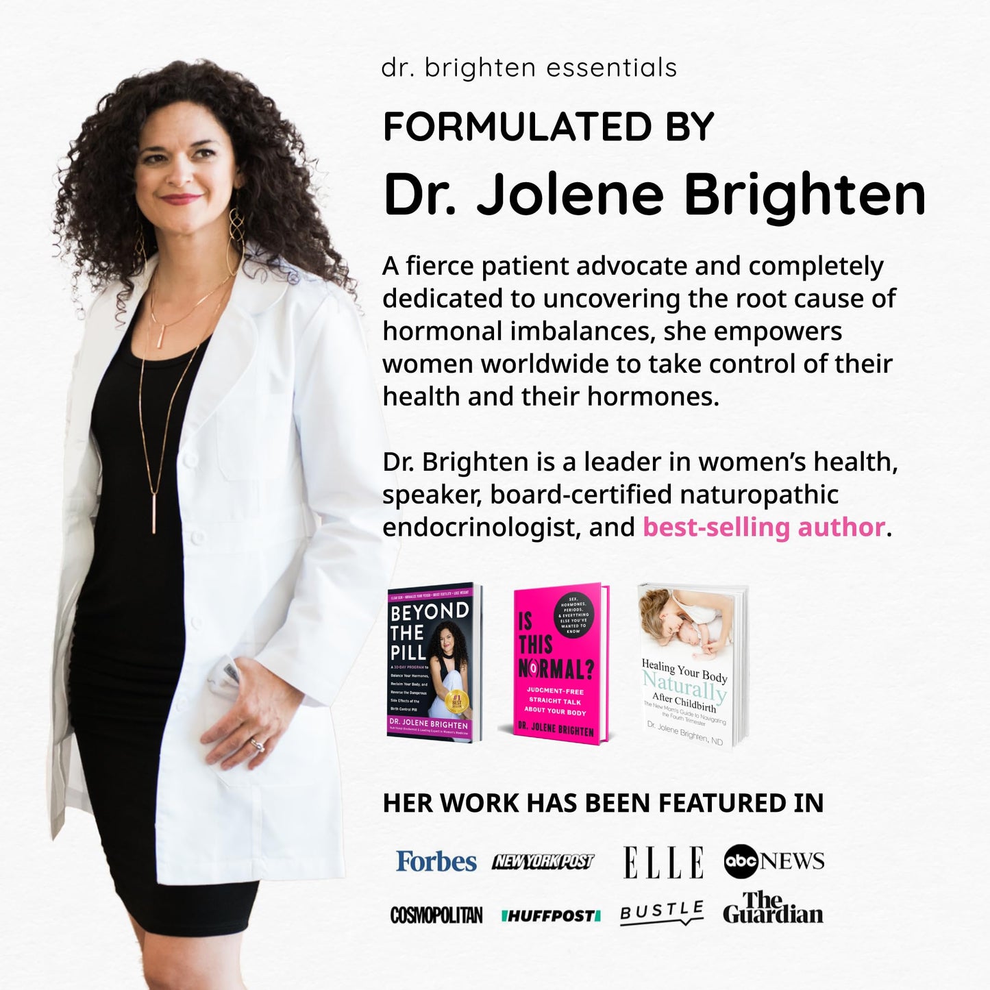 Dr. Brighten Balance - Hormone Balance for Women with Chasteberry and DIM - Targets Hormonal Acne, Period Issues, & PMS - Vegan, Non-GMO