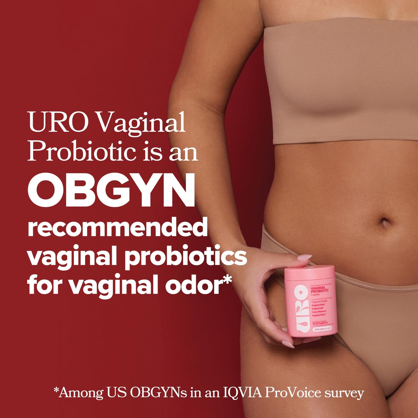 O Positiv URO Vaginal Probiotics – pH Balance & Odor Support – 60 Capsules