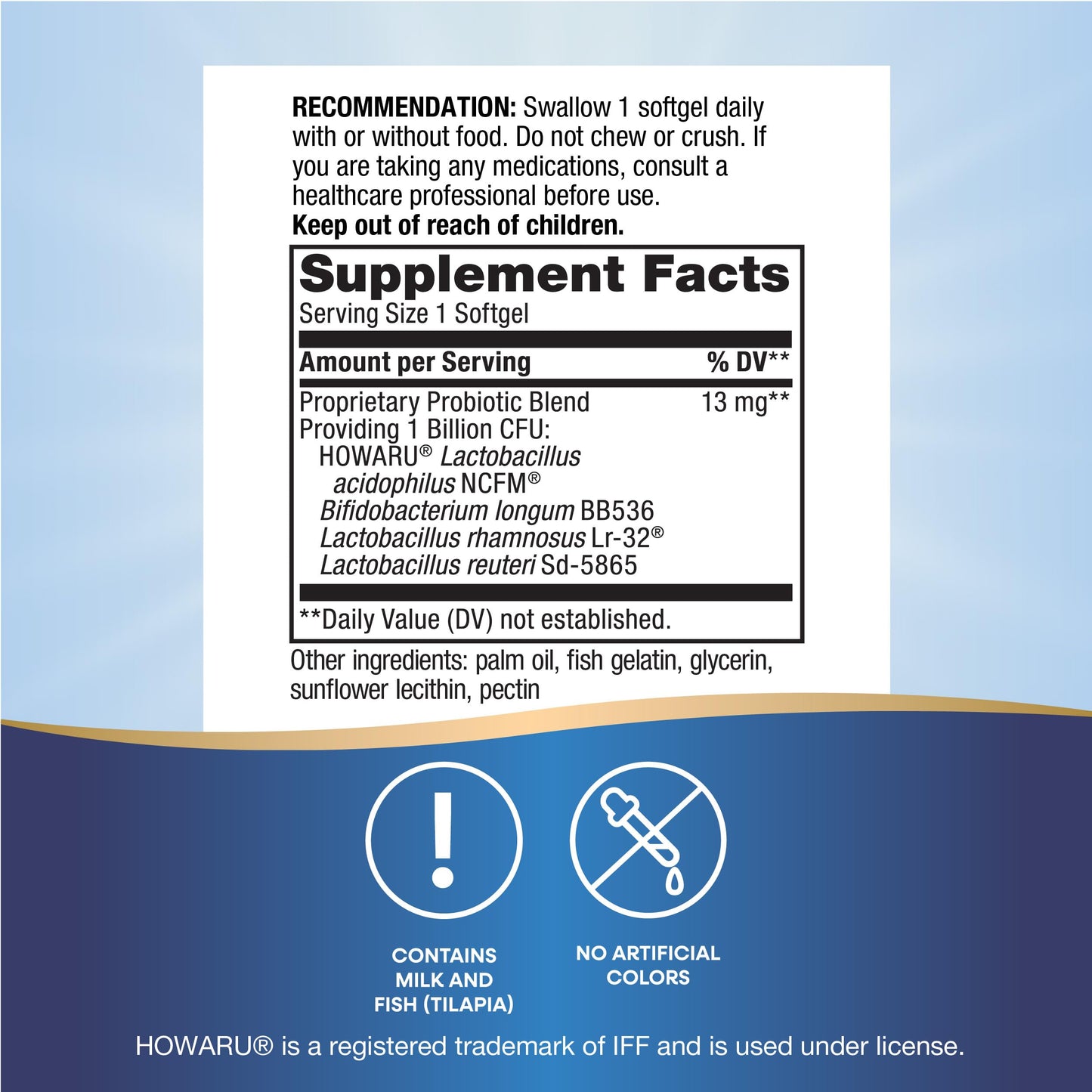 Nature’s Way Reuteri Pearls – 1B CFU, Digestive & Immune Health Support