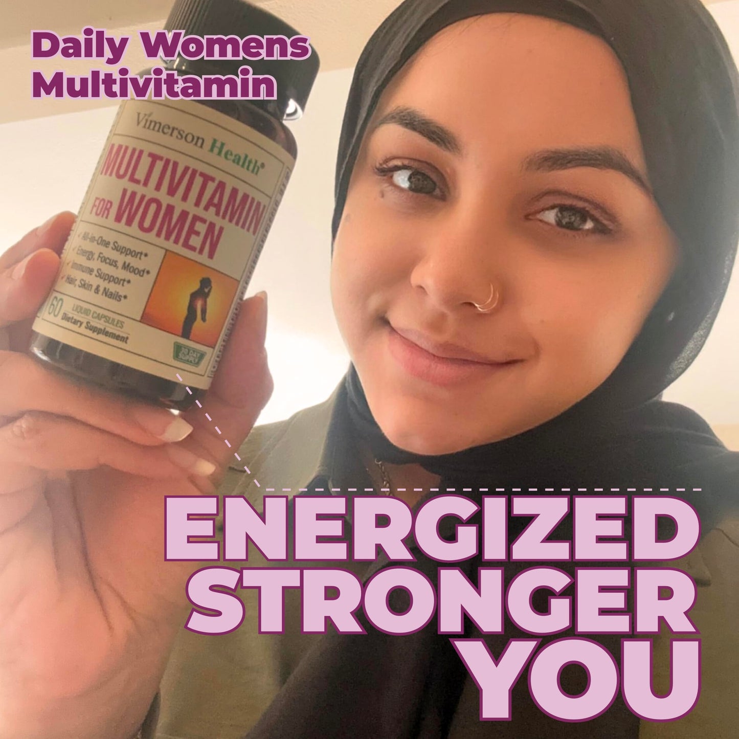 Women’s Daily Multivitamin – Energy, Hair, Focus & Health – 60 Caps