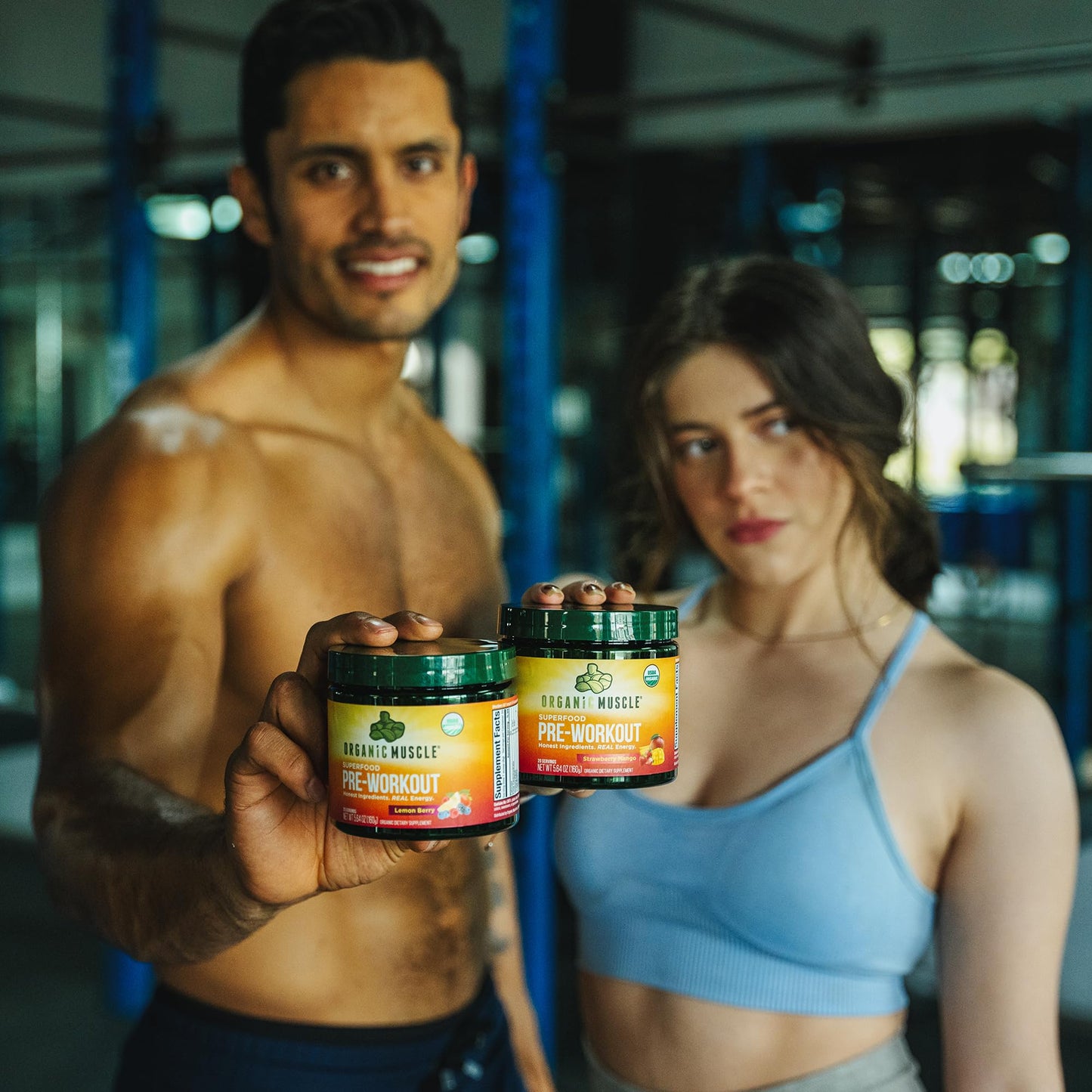 Organic Pre-Workout – Strawberry Mango, Clean Energy, 20 Servings