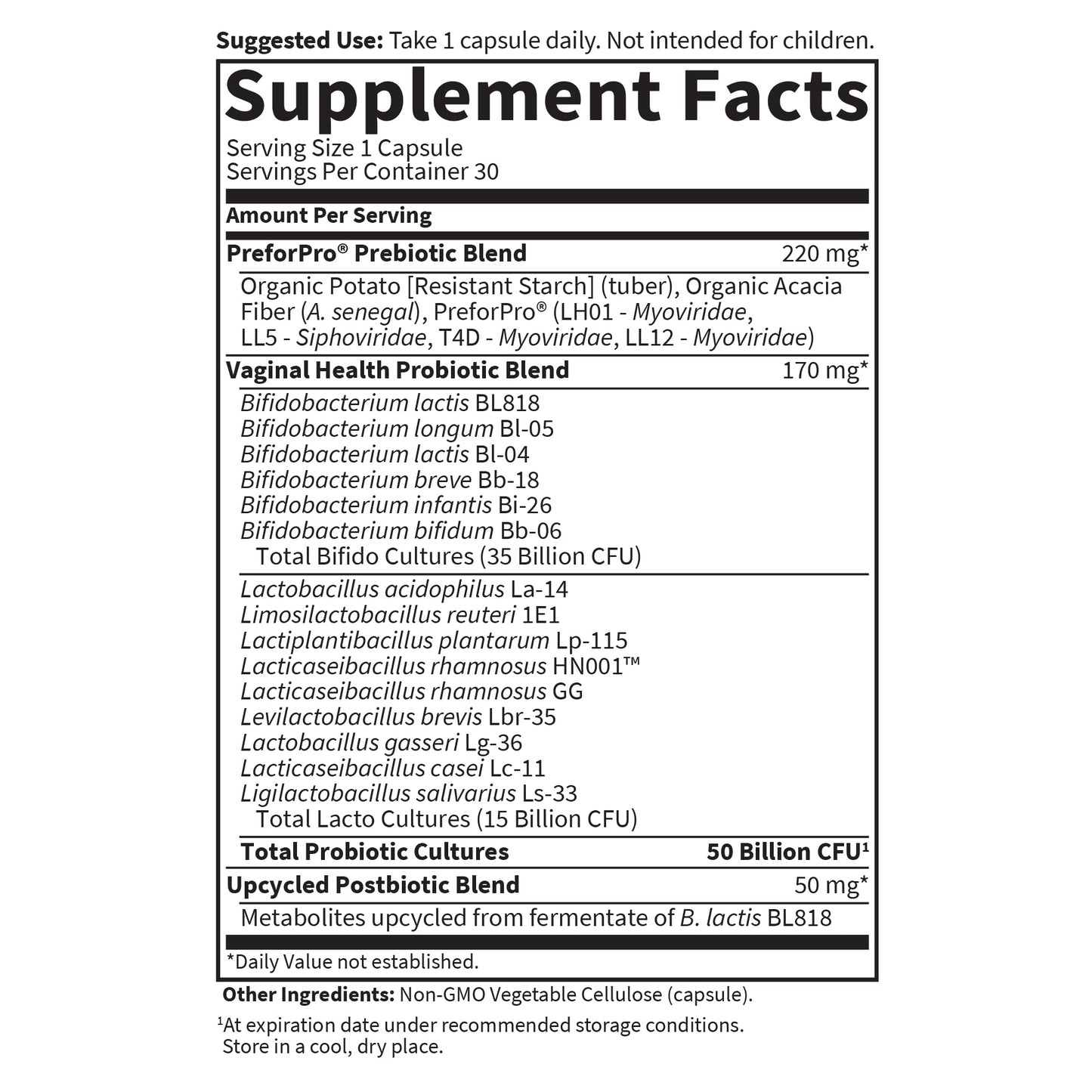 Garden of Life 3-in-1 Women’s Probiotic – Gut, Immune & Vaginal Health