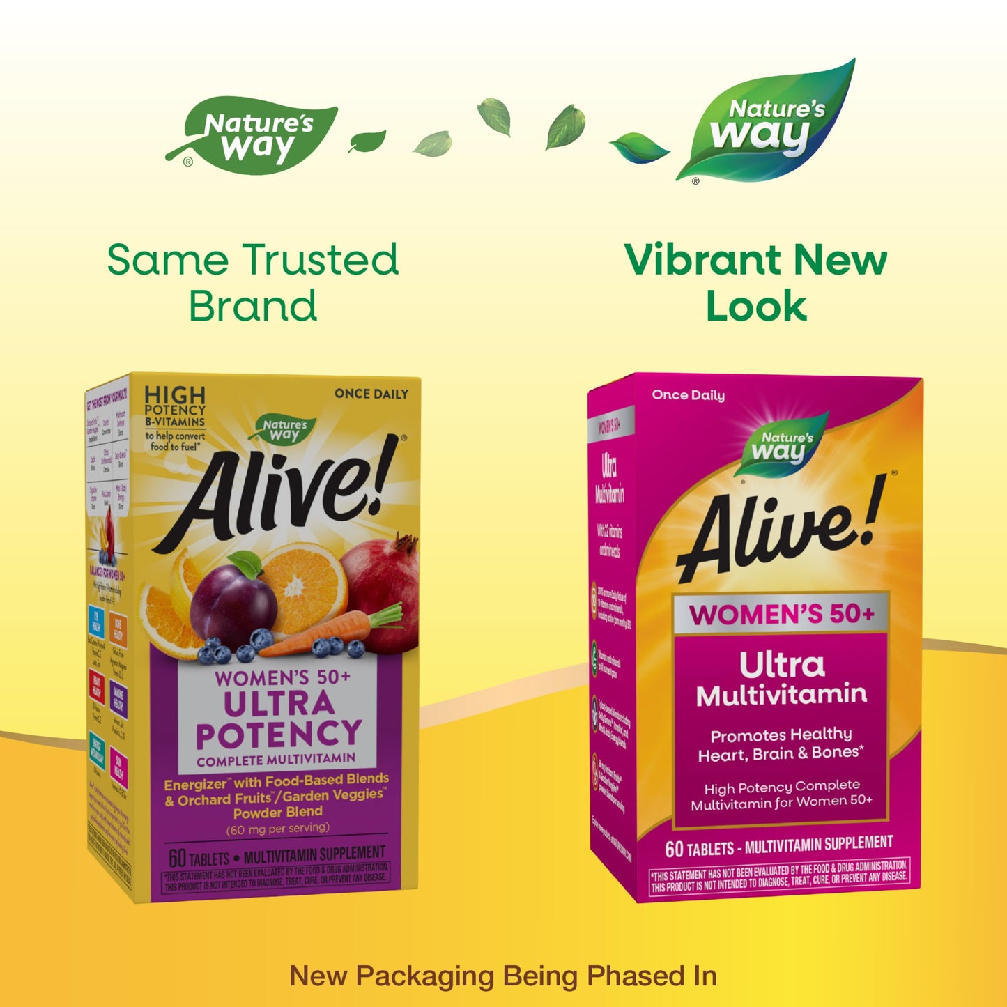 Nature’s Way Alive! Women’s 50+ Multivitamin – Brain, Bone & Heart 60 Ct