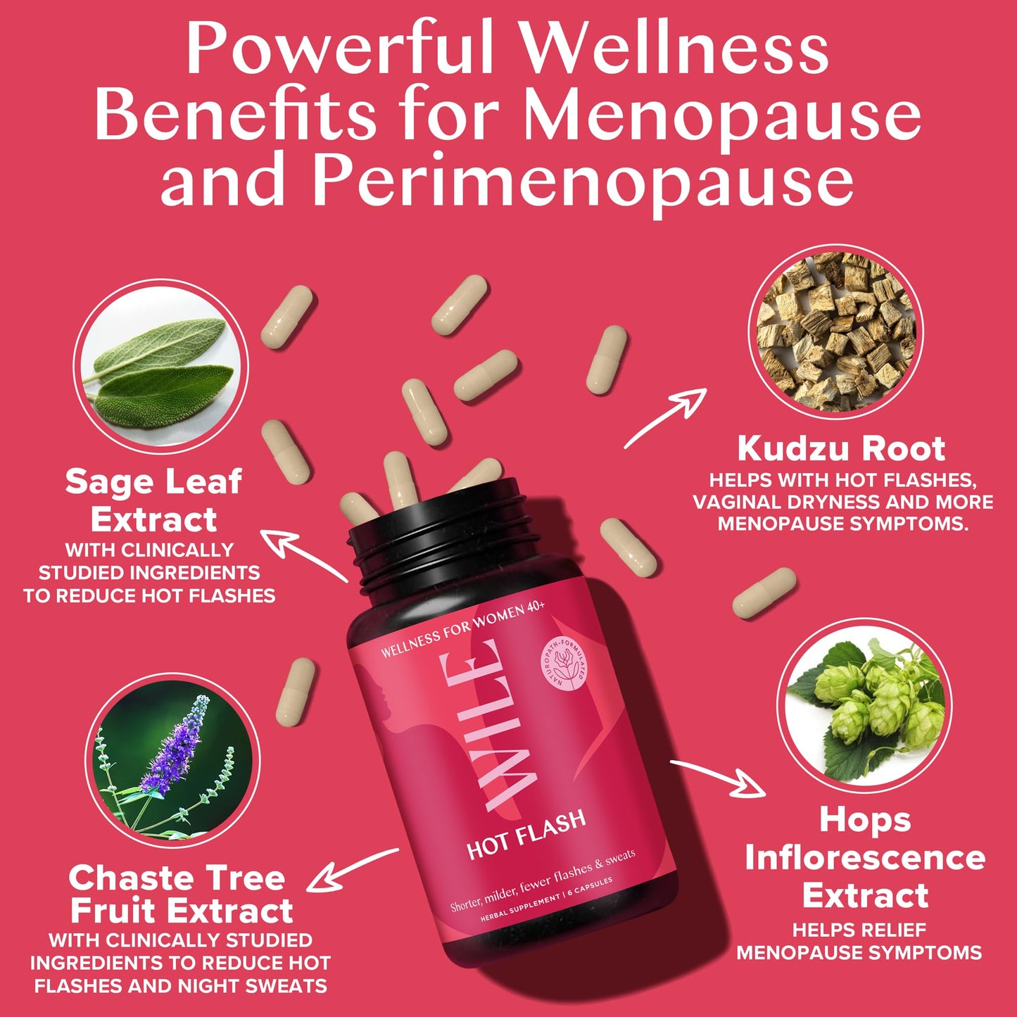 WILE Menopause Support – Hot Flashes, Hormones & Sleep Relief