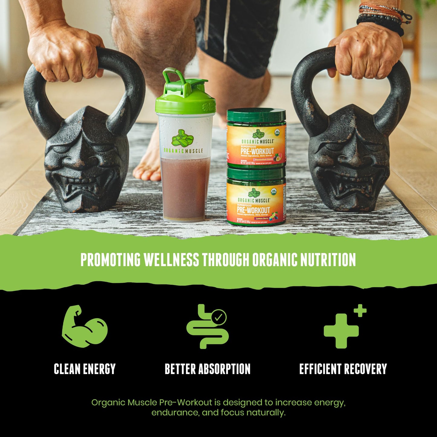 Organic Pre-Workout – Lemon Berry, Clean Energy, No Jitters, 20 Ct