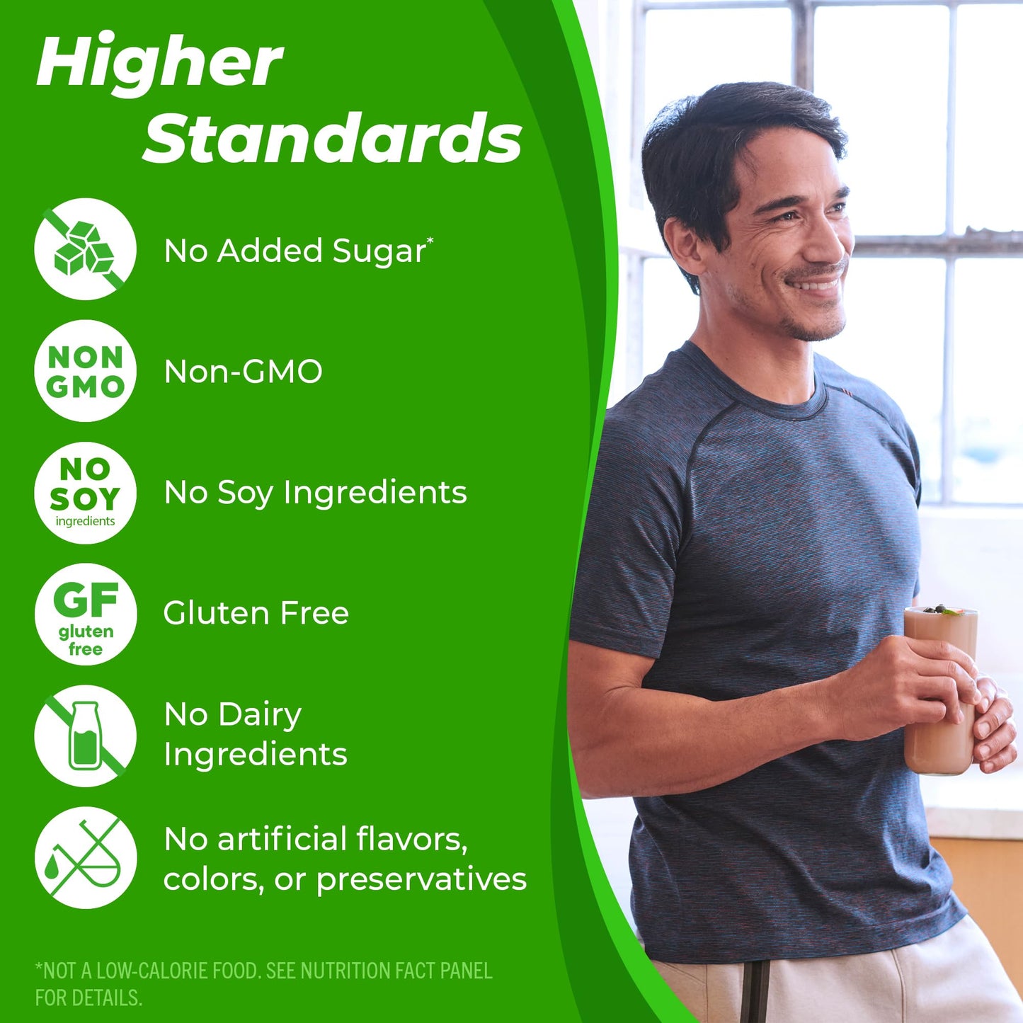 Orgain Vegan Protein – Vanilla Bean, 21g Protein, 6g Fiber, No Sugar