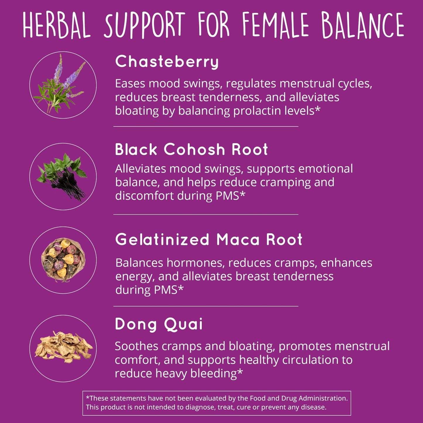 Hormone Balance for Women – PMS Support Supplement, Menopause & Perimenopause | Bloating Relief, Menstrual Cramp, Mood, PMDD | Chasteberry Supplements, Black Cohosh, Dong Quai | Vegan, Non-GMO, 60 Ct