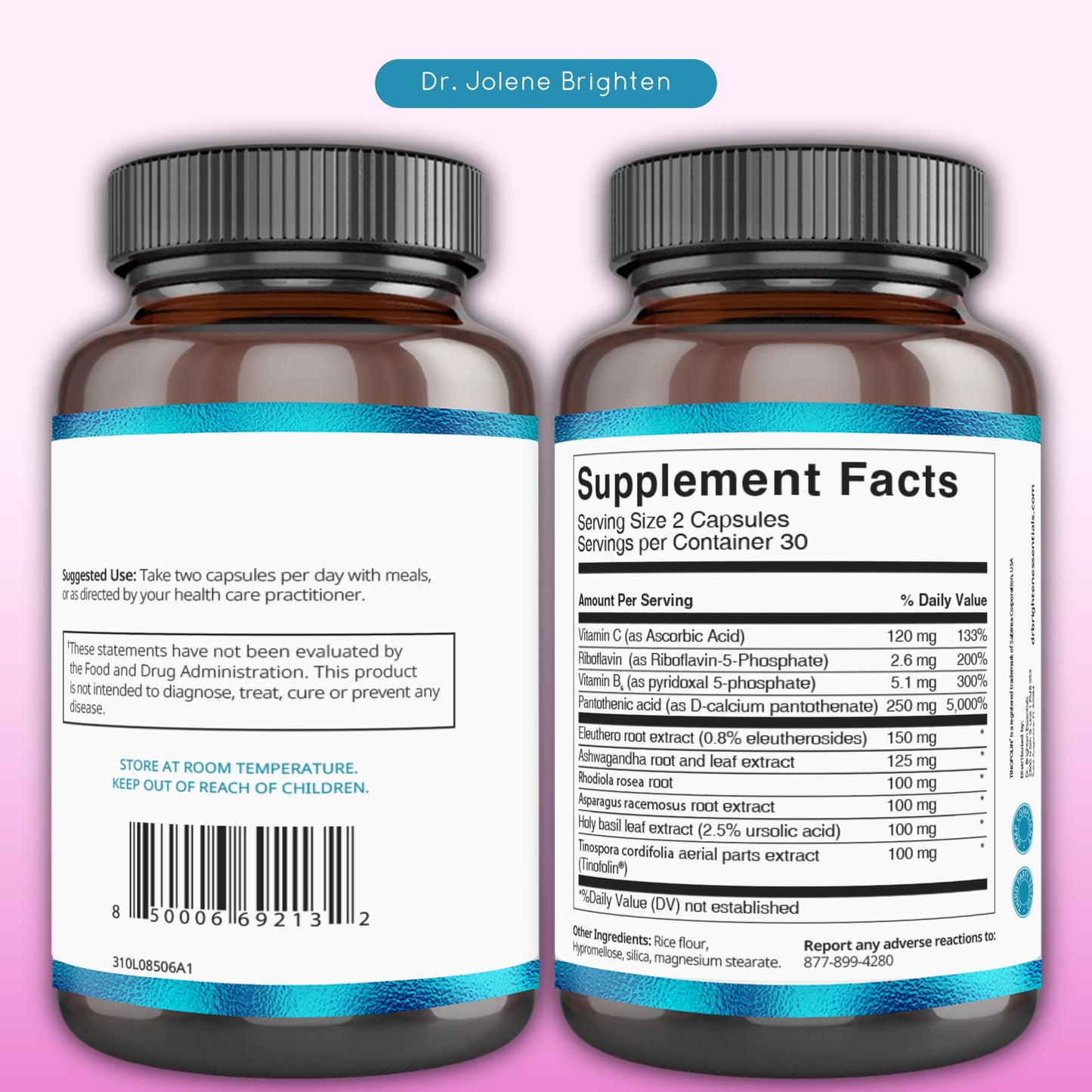 Dr. Brighten Period Support Kit - Balance, Adrenal Support, and Women's Probiotic - Targets Hormonal Acne, Period Issues, & PMS - Vegan, Non-GMO