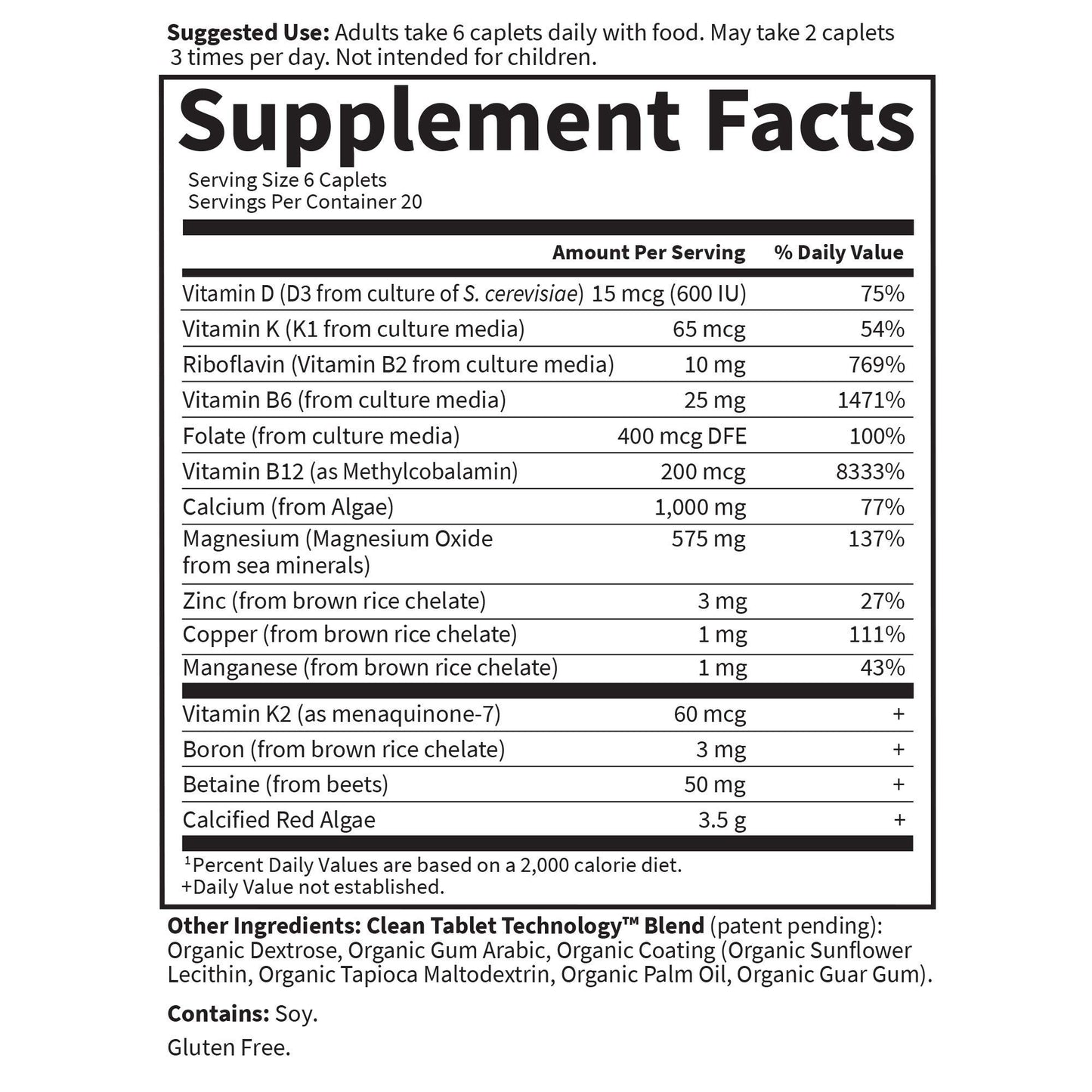 Garden of Life Living Calcium – Advanced D3, K2, Magnesium Support 120 Ct