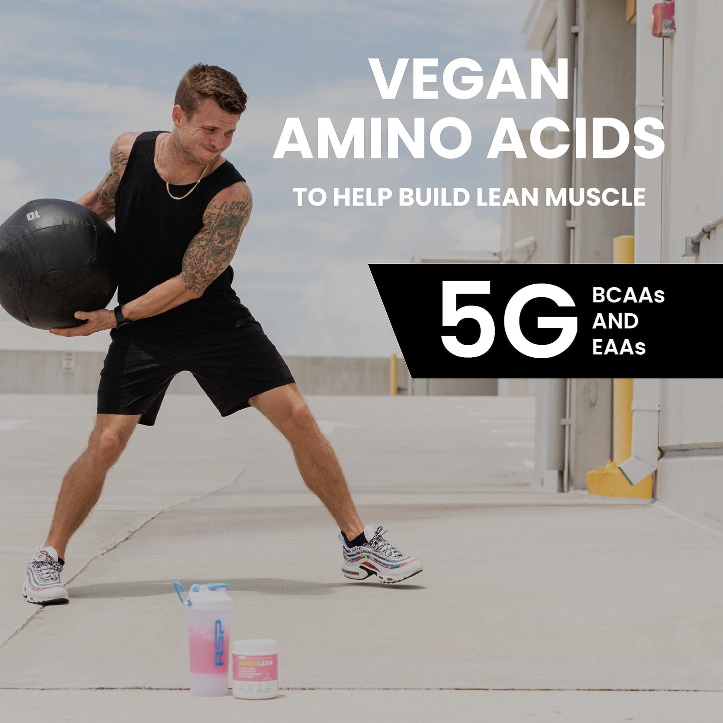 AminoLean Pre Workout – Energy & Weight Support, Pink Lemonade, 30 Ct