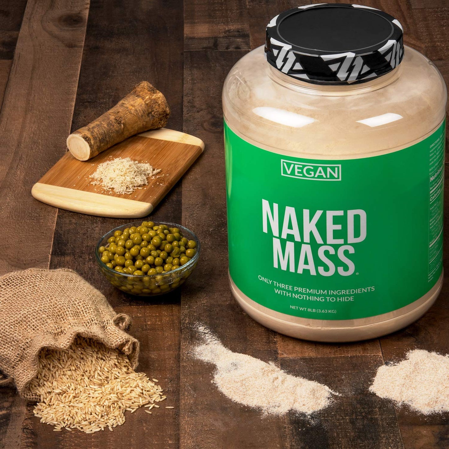 IRONVEGAN Gainer – Vanilla Plant-Based Mass Protein with Superfoods