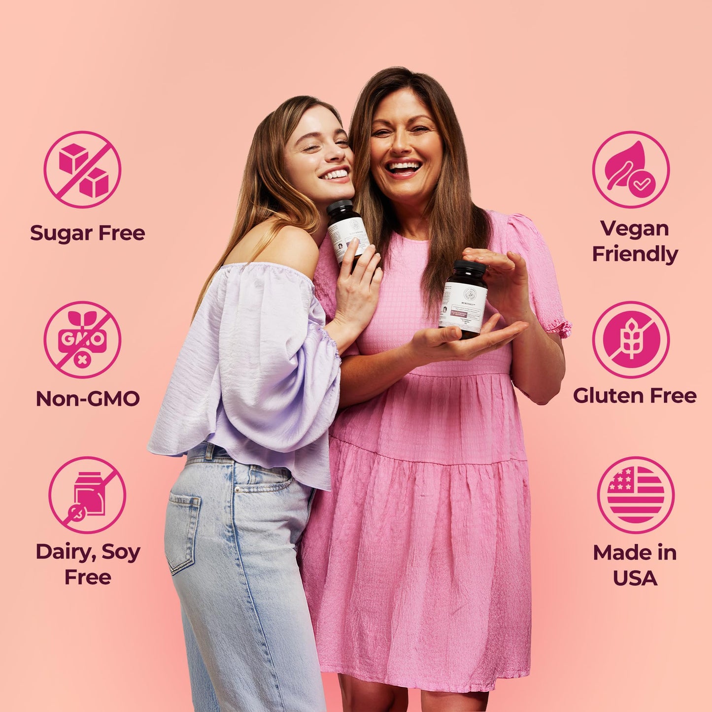 Happy Mammoth Meno Daily Menopause Vitamins & Supplements for Women (*Not Hormone Harmony), Boost Metabolism, Healthy Skin, Hair and Nails, Hot Flash, Mood Support, 72 Caps