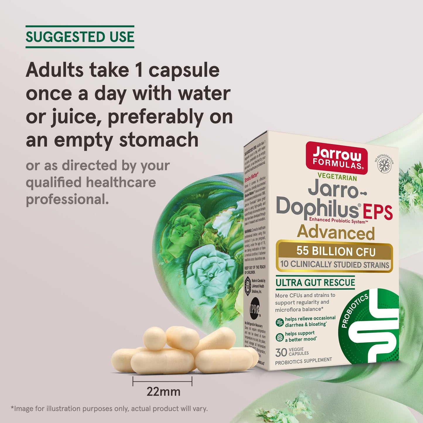 Jarro-Dophilus EPS Advanced – 55B CFU Probiotics for Digestive Support