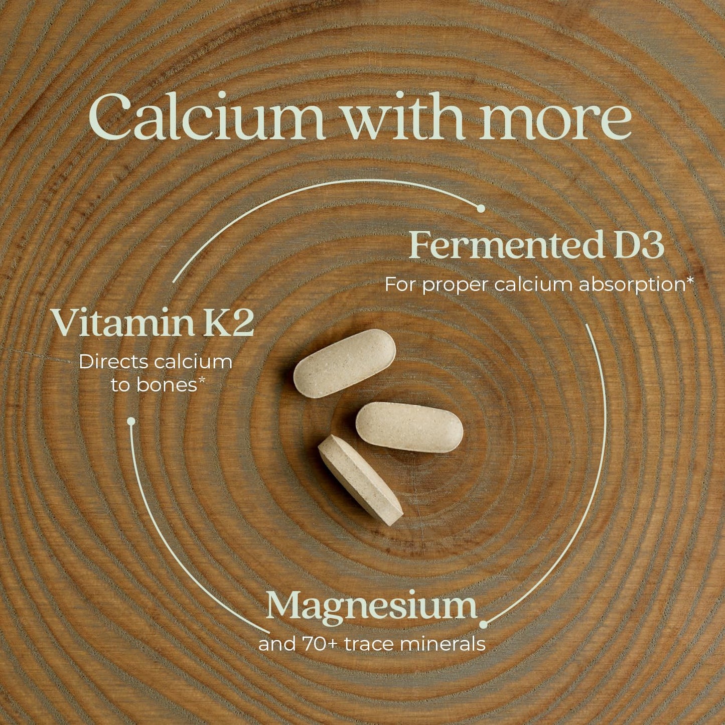 New Chapter Bone Strength Organic Calcium – With D3, K2, Magnesium & Trace Minerals (180 Tablets)