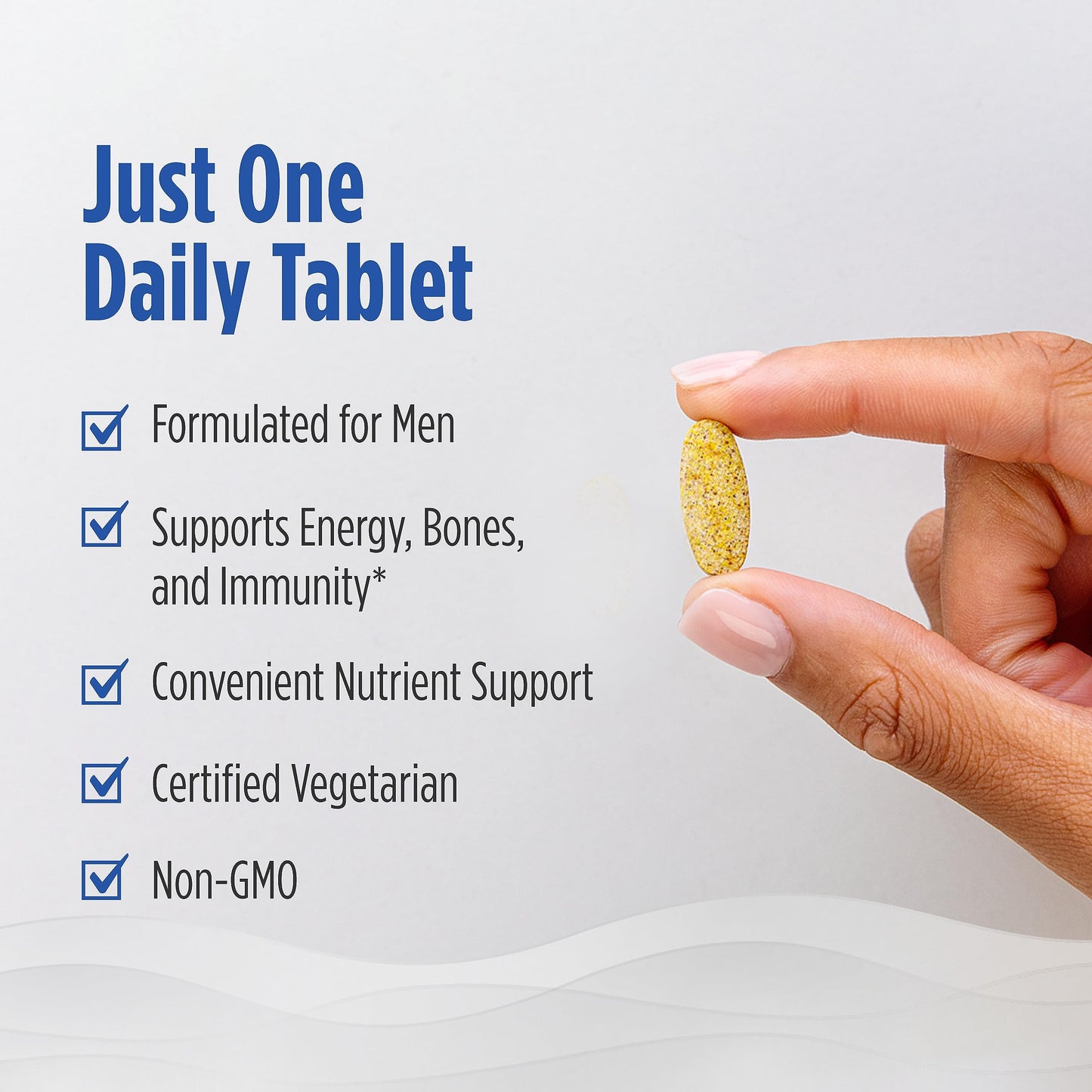 Nordic Naturals Men’s Multivitamin One Daily - Bone, Energy, & Blood-Vessel Support - Immunity Supplement - 20 Essential Nutrients - 30 Tablets - 30 Servings