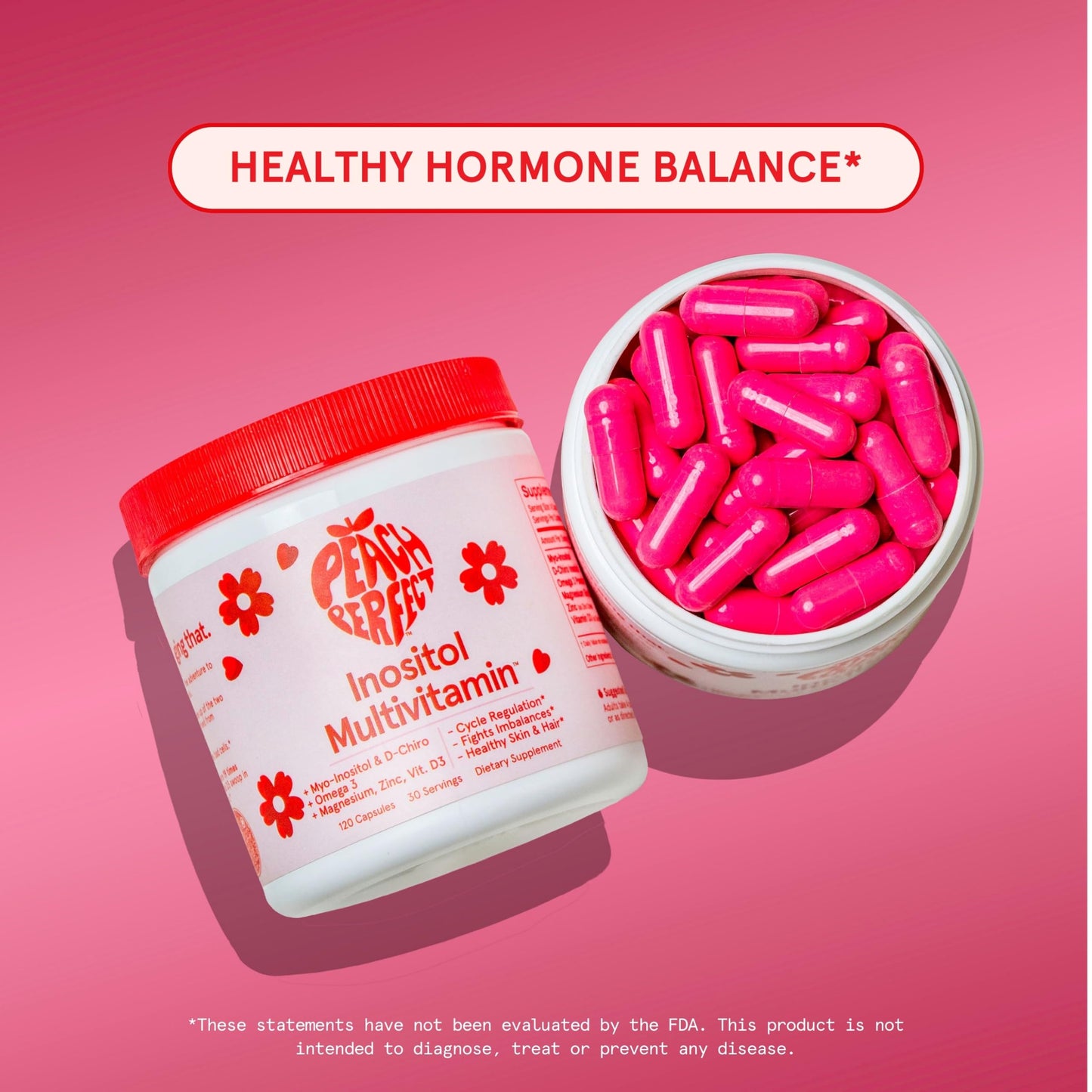 Peach Perfect Inositol Multivitamin for Women - Hormone & Mood Support