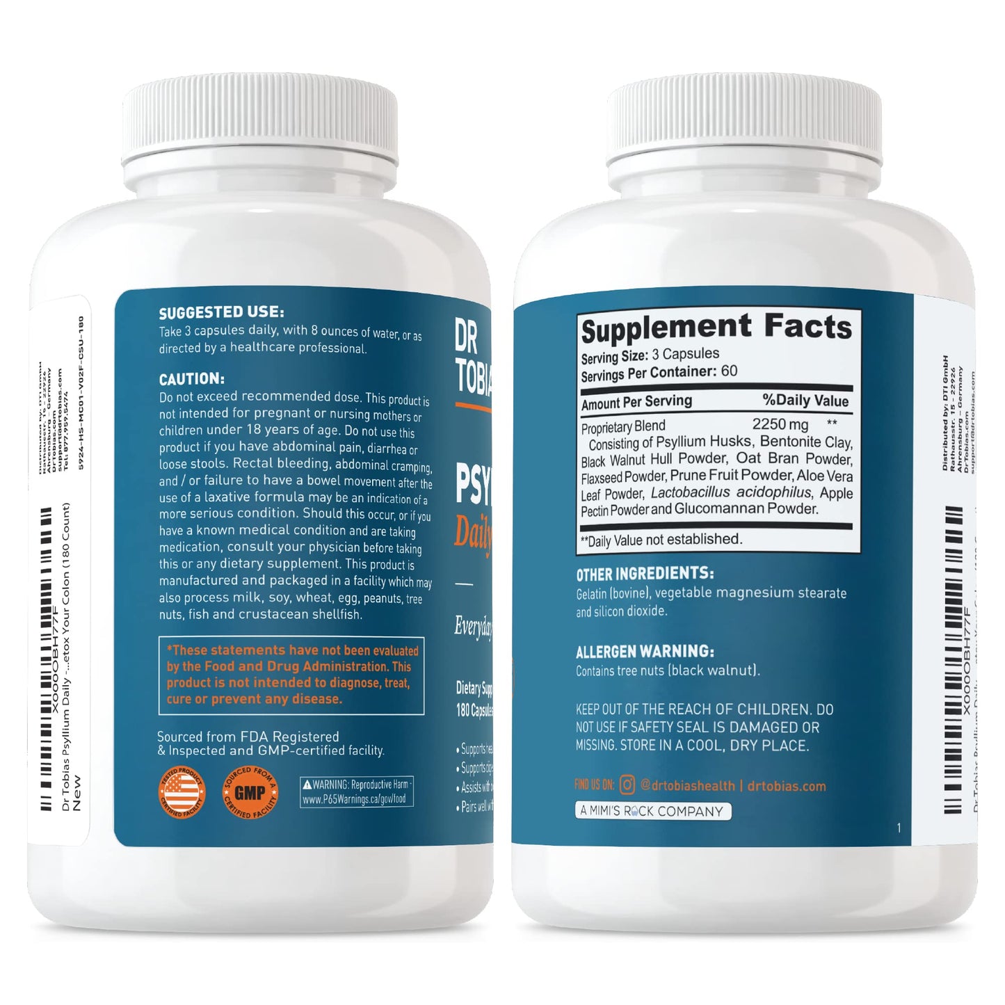 Dr. Tobias Deep Immune – Probiotics, Prebiotics & Fiber for Gut Health