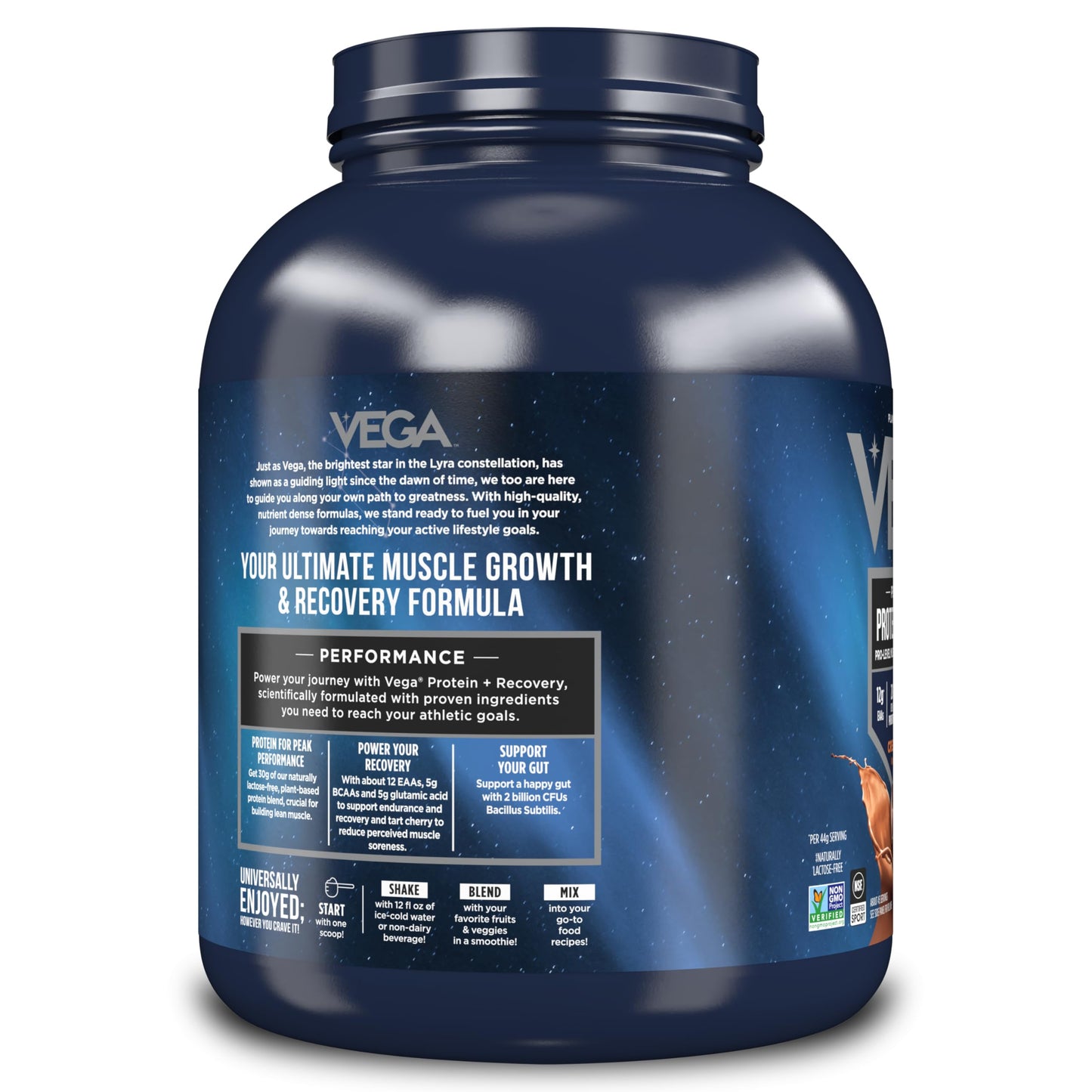 Vega Sport Vegan Protein – Chocolate, 30g, BCAAs, 45 Servings